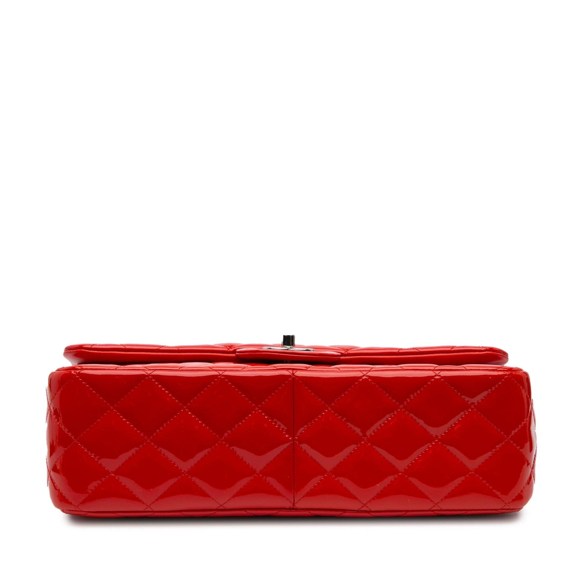 Chanel Jumbo Classic Patent Double Flap Handbag Double Flap