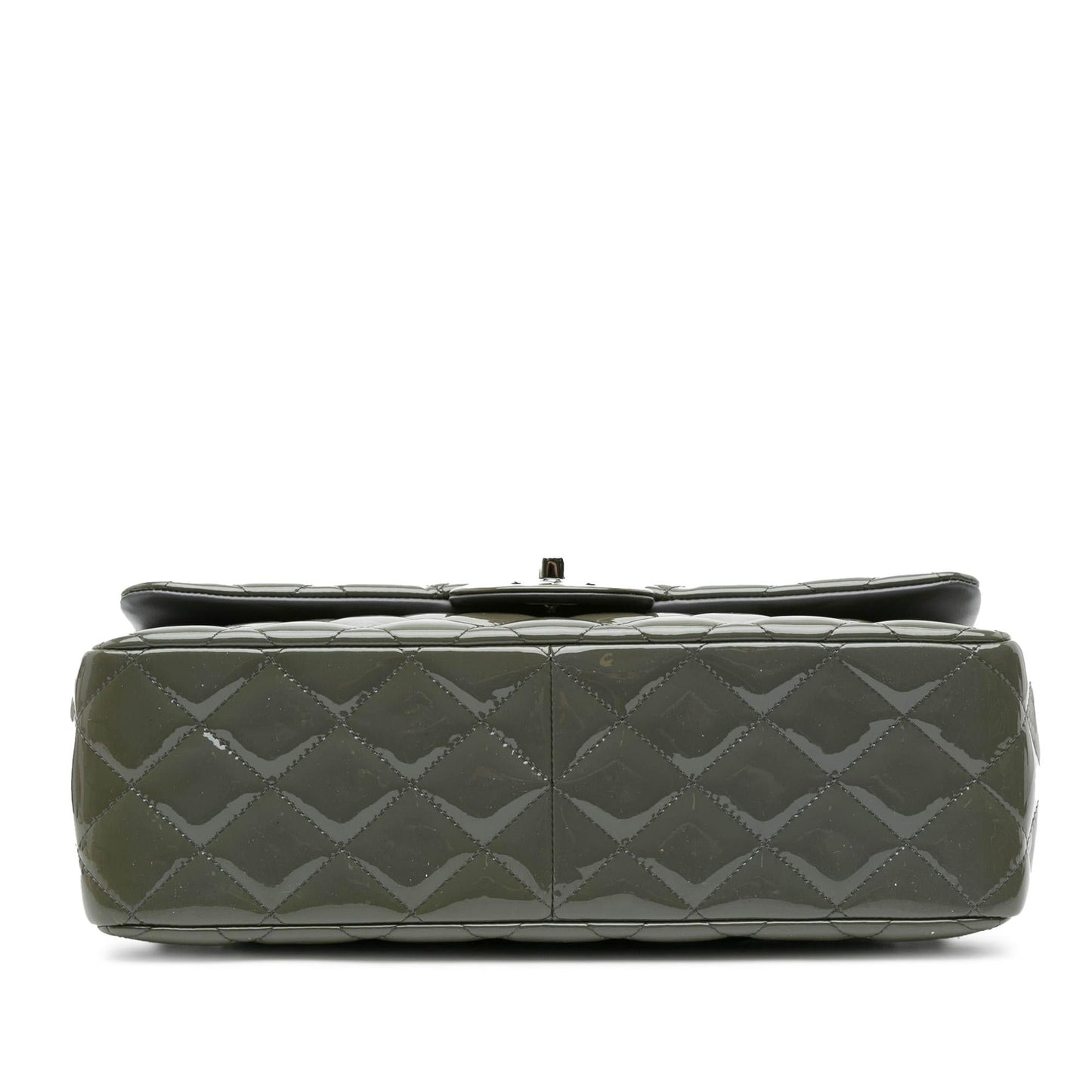 Chanel Jumbo Classic Patent Double Flap Handbag Flap 1