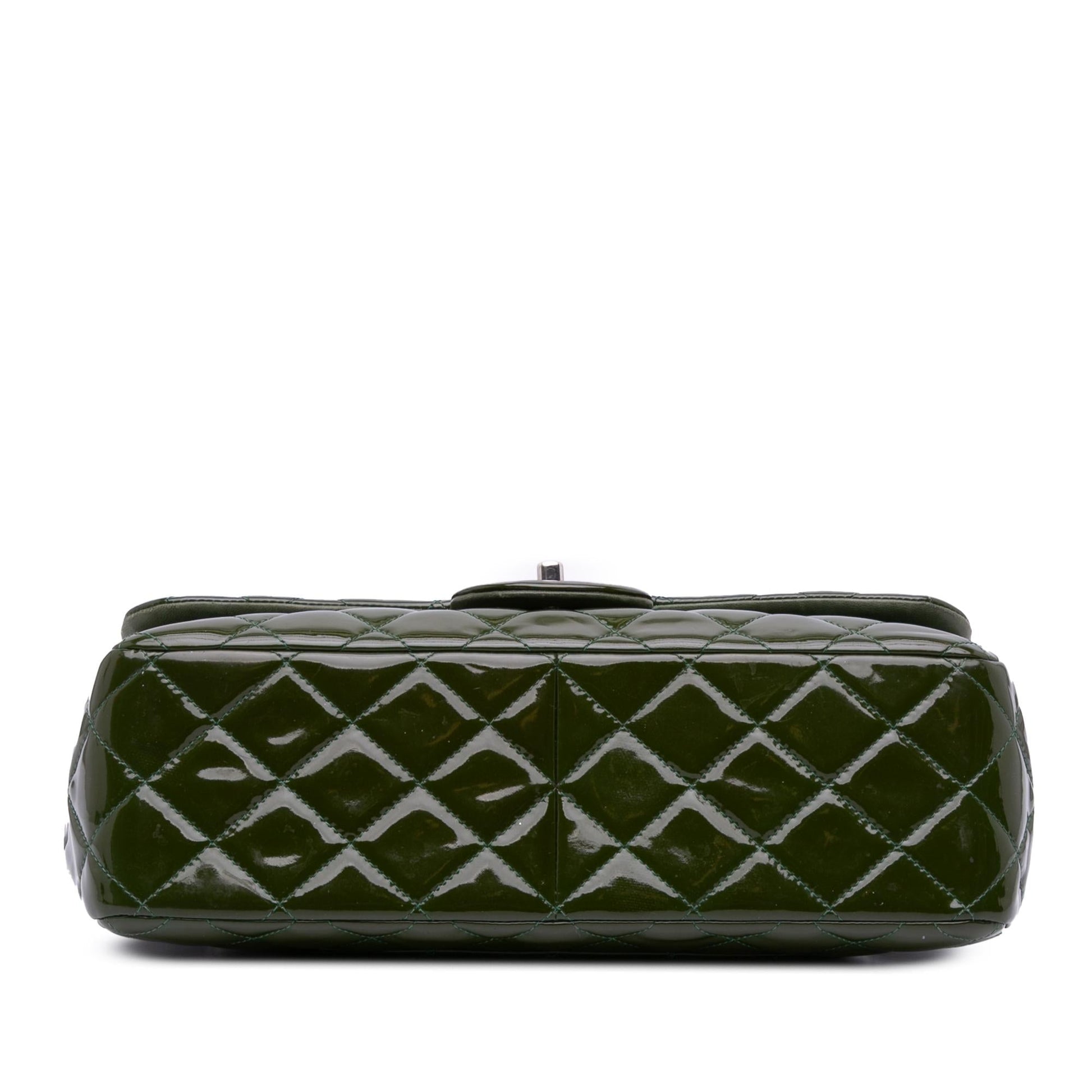 Chanel Jumbo Classic Patent Double Flap Handbag Flap 5