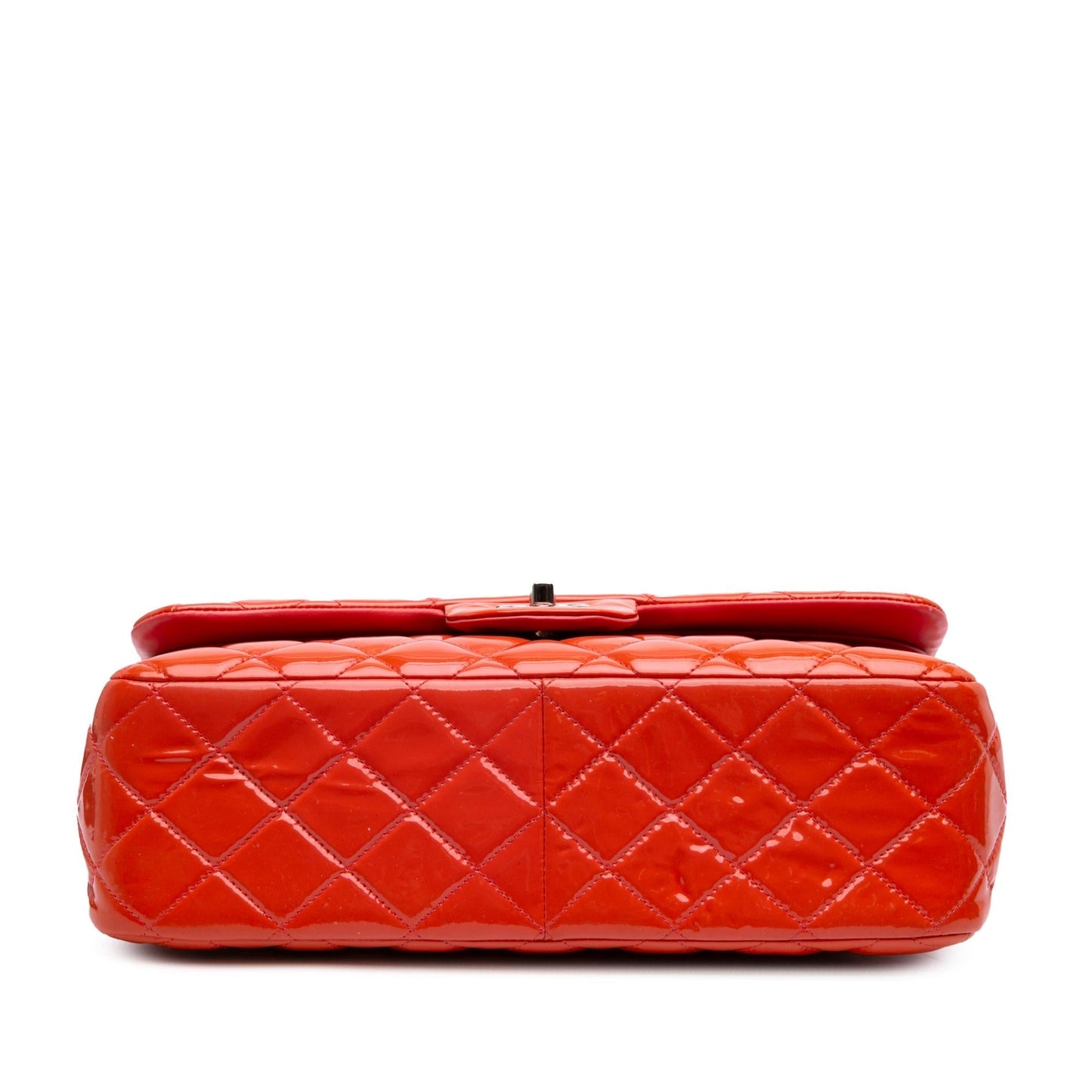Chanel Jumbo Classic Patent Double Flap Handbag Flap 6