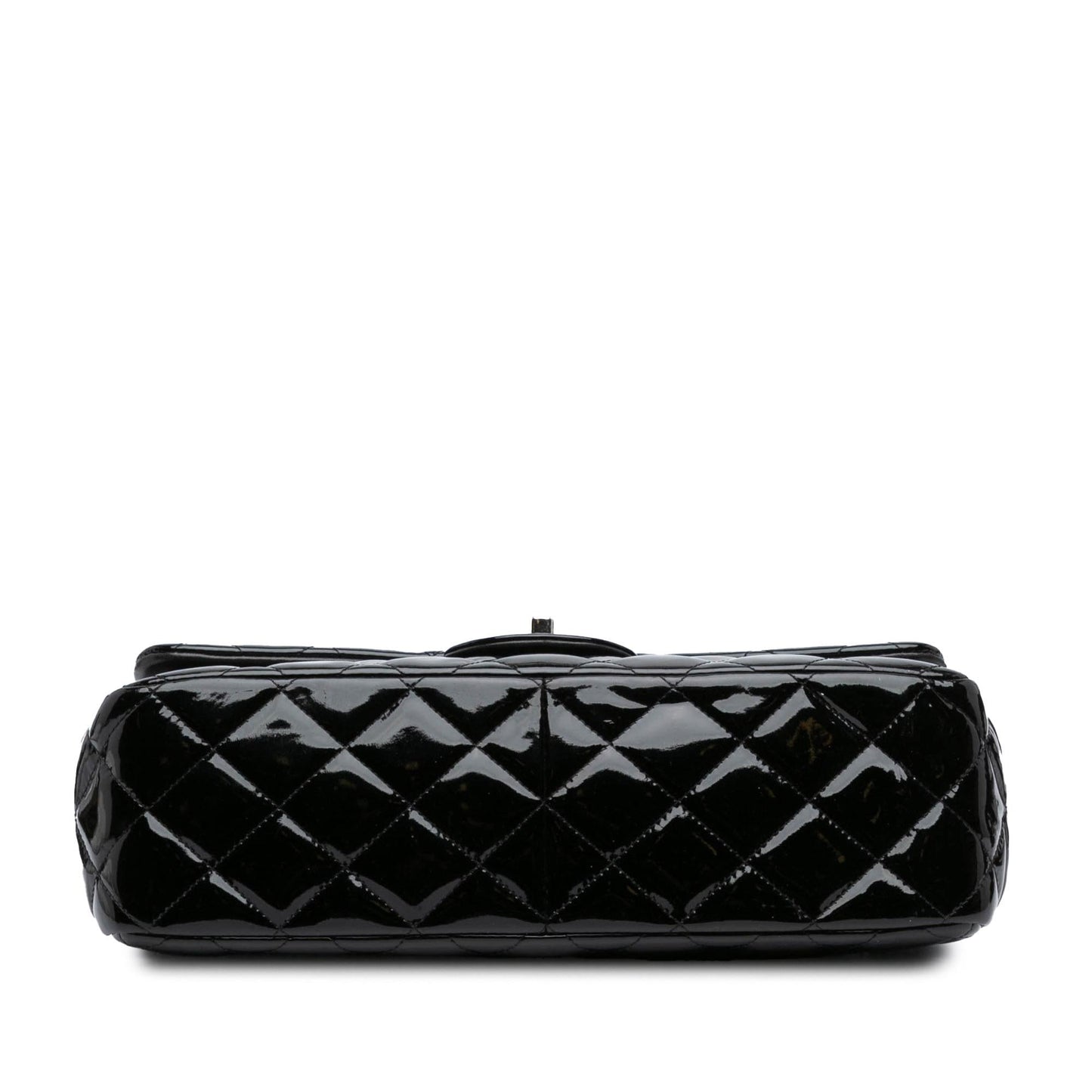 Chanel Jumbo Classic Patent Double Flap Handbag Flap 11