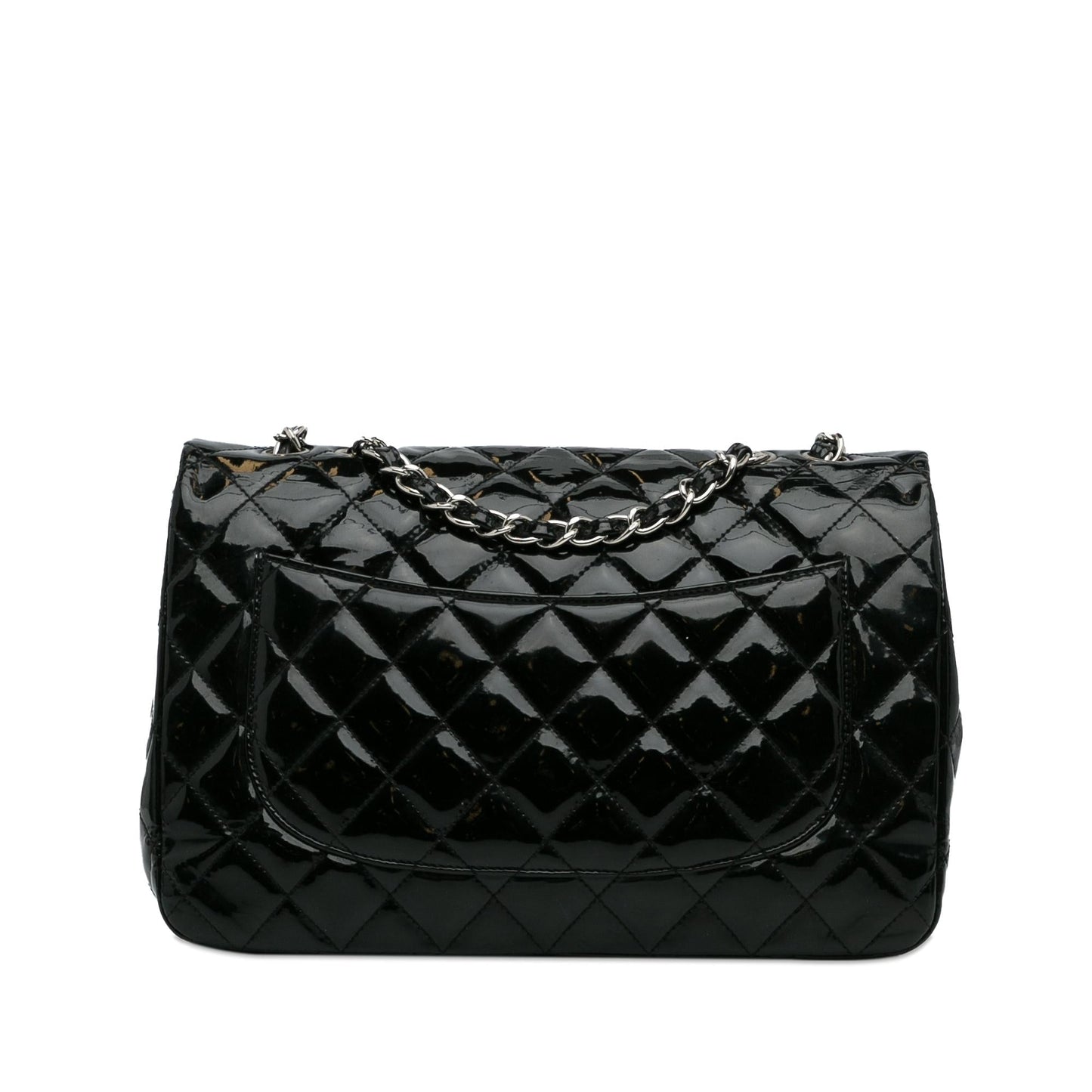 Chanel Jumbo Classic Patent Single Flap Bag (SHG-k7UqYV)