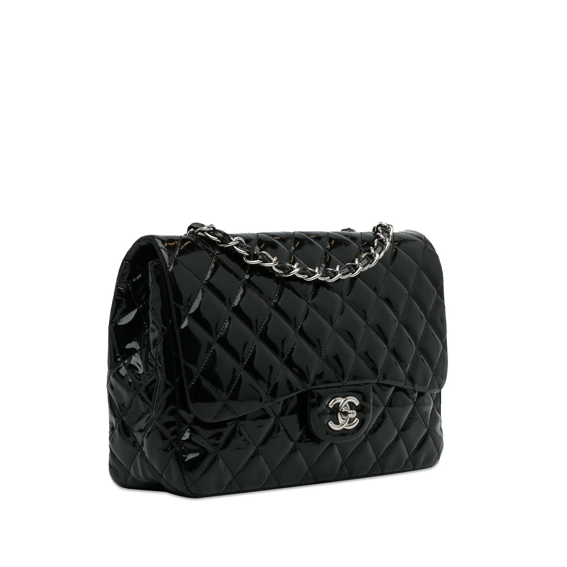 Chanel Jumbo Classic Patent Single Flap SHG-k7UqYV Shoulder Bag