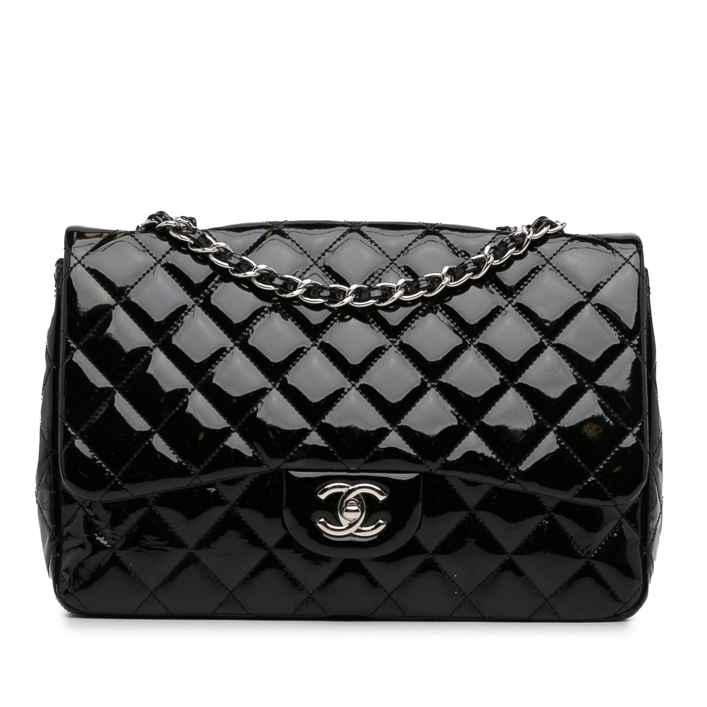 Chanel Jumbo Classic Patent Single Flap SHG-0iRSAh Handbag