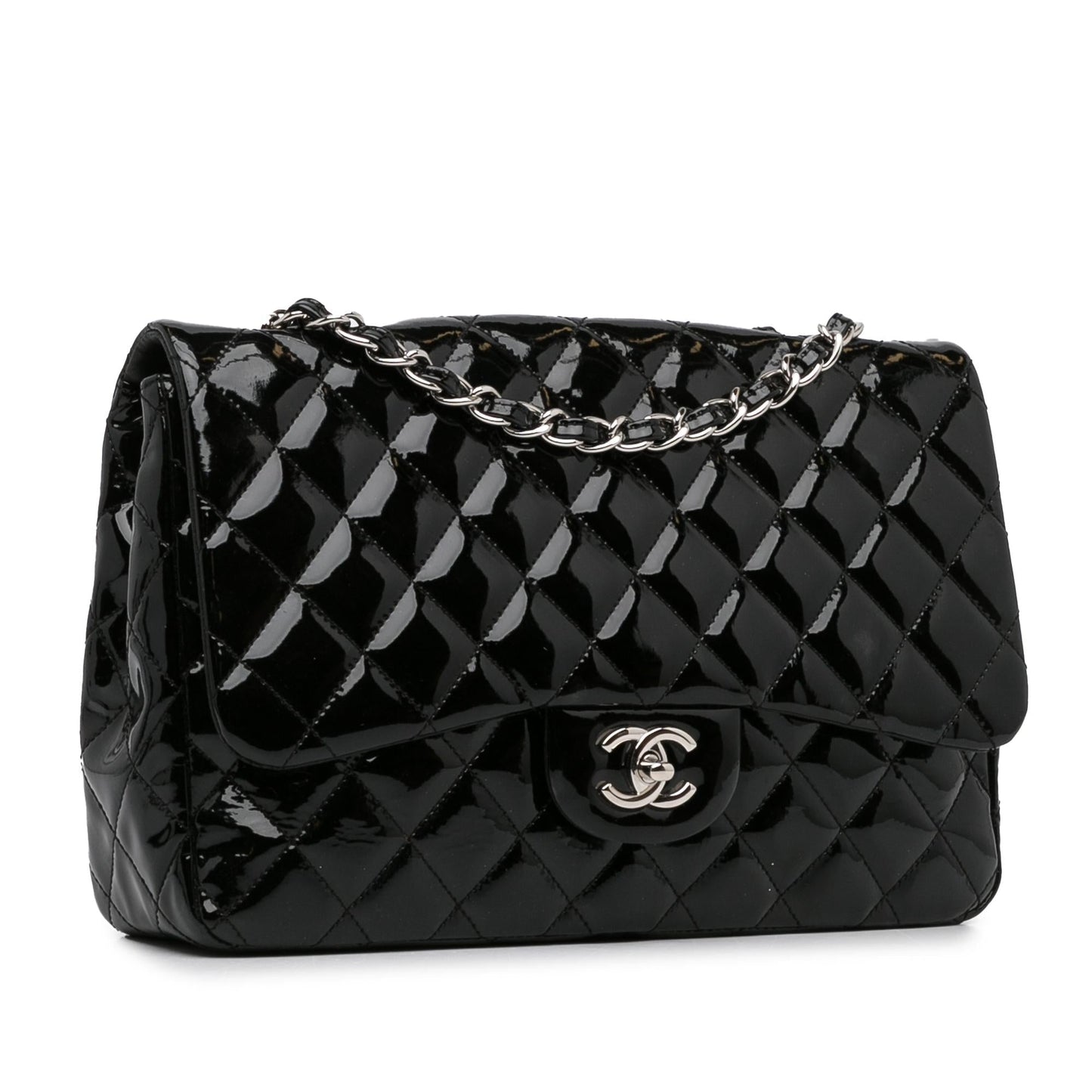 Chanel Jumbo Classic Patent Single Flap SHG-0iRSAh Handbag
