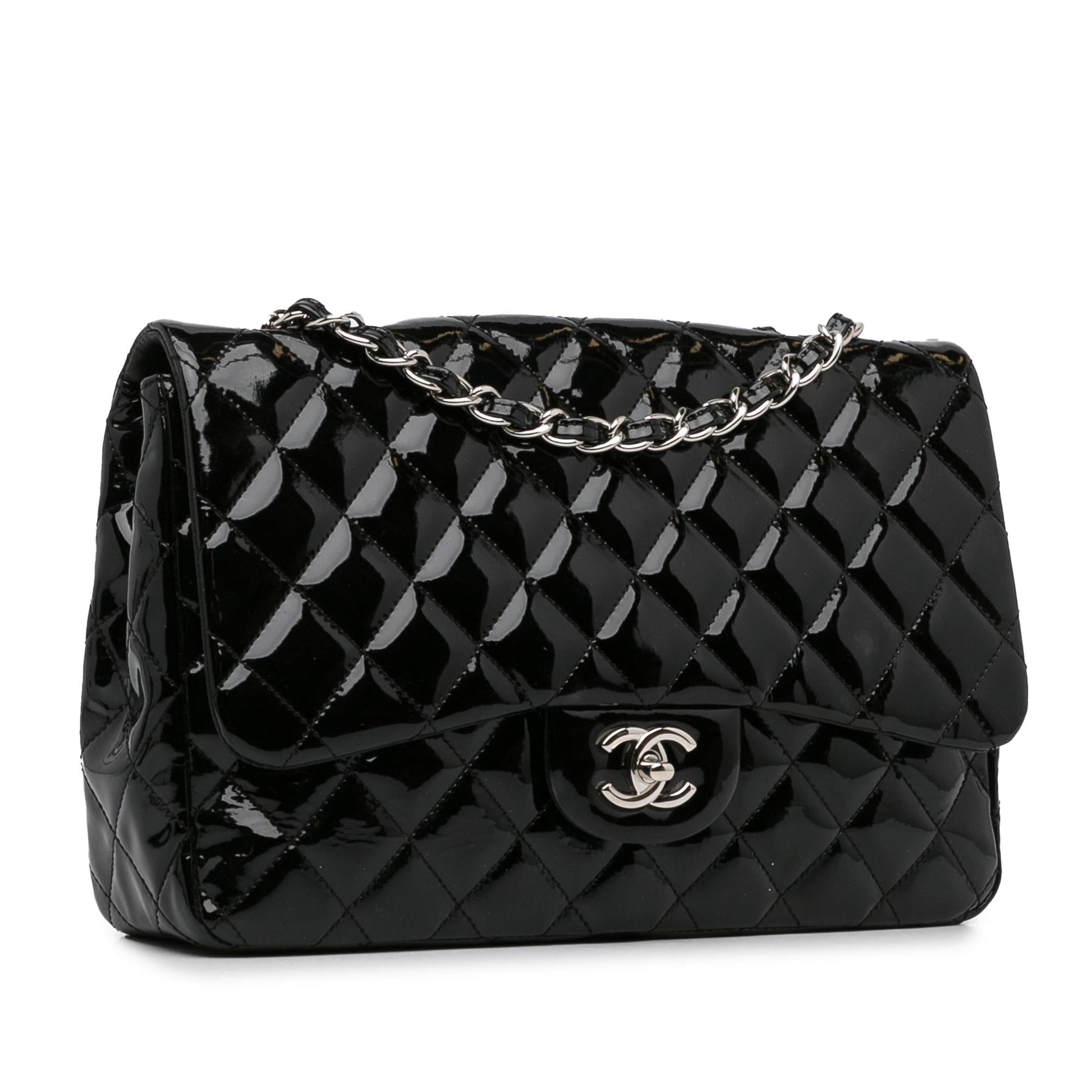 Chanel Jumbo Classic Patent Single Flap SHG-0iRSAh Handbag