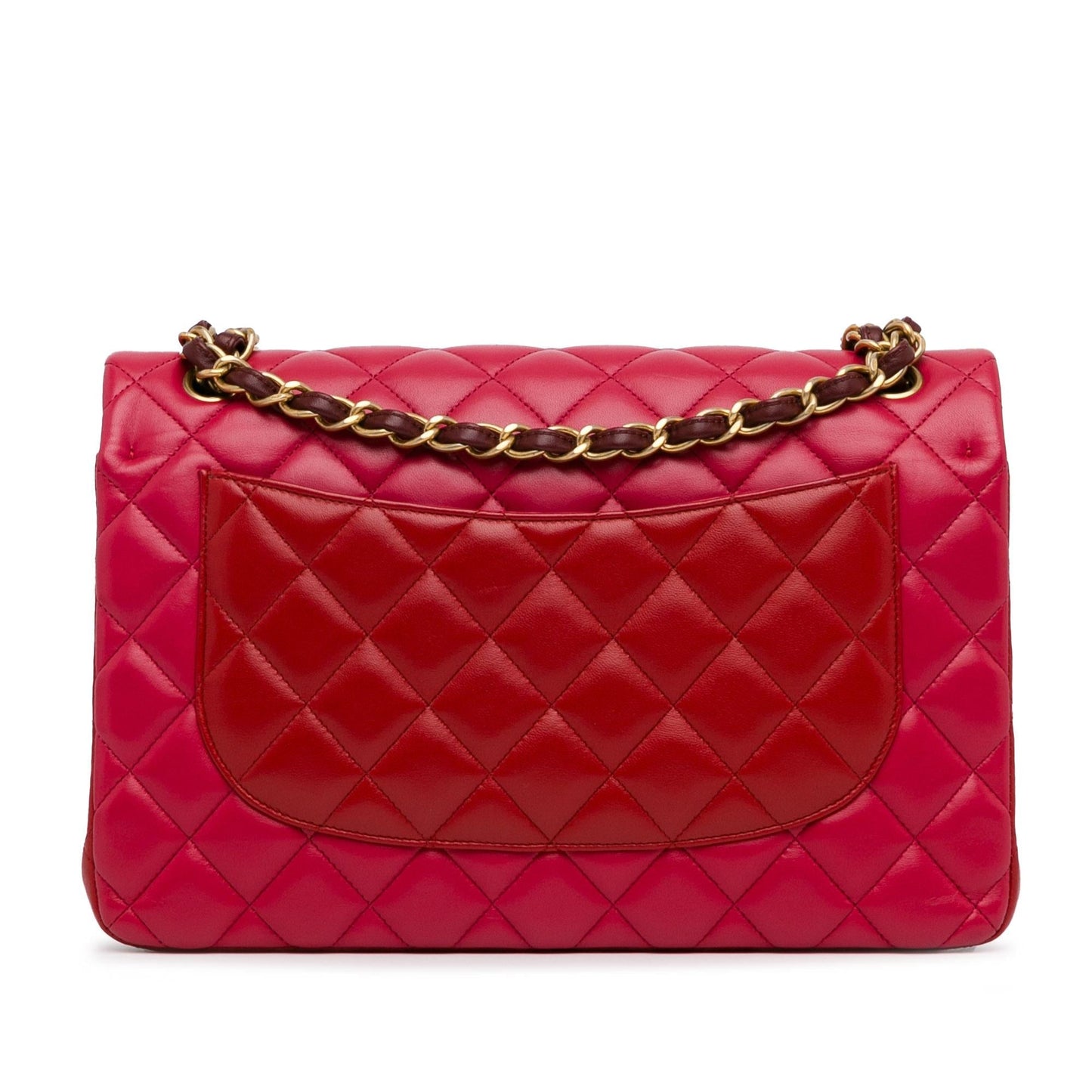 Chanel Jumbo Classic Tricolor Lambskin Double Flap (SHG-2yyCBu)