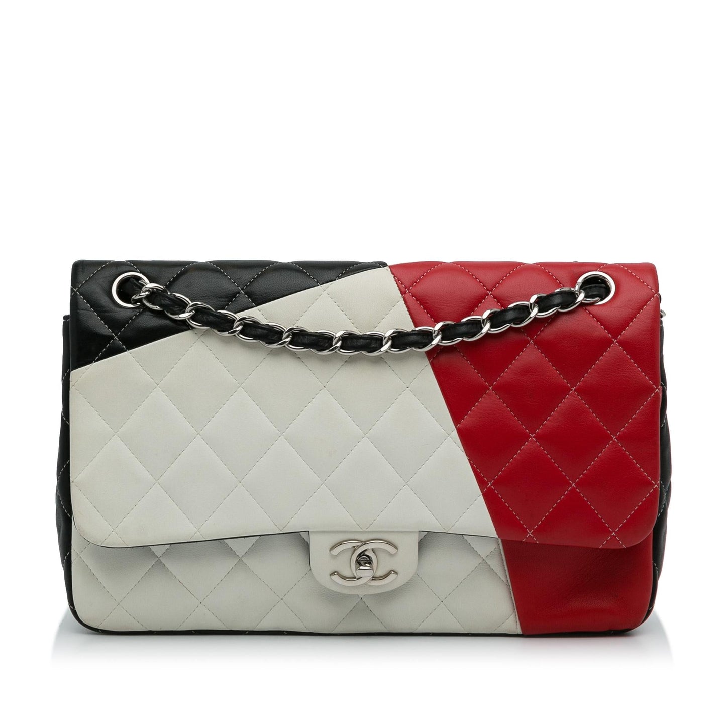Chanel Jumbo Colorblock Classic Flap SHG-M8i3M9 Shoulder Bag