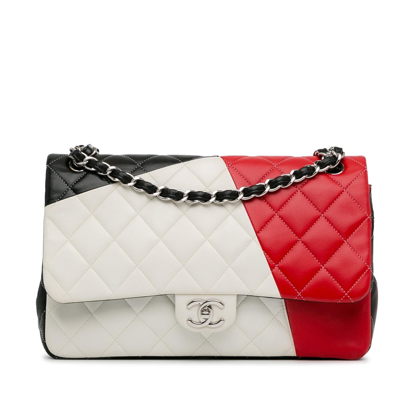 Chanel Jumbo Colorblock Classic Flap SHG-9TADjH Shoulder Bag