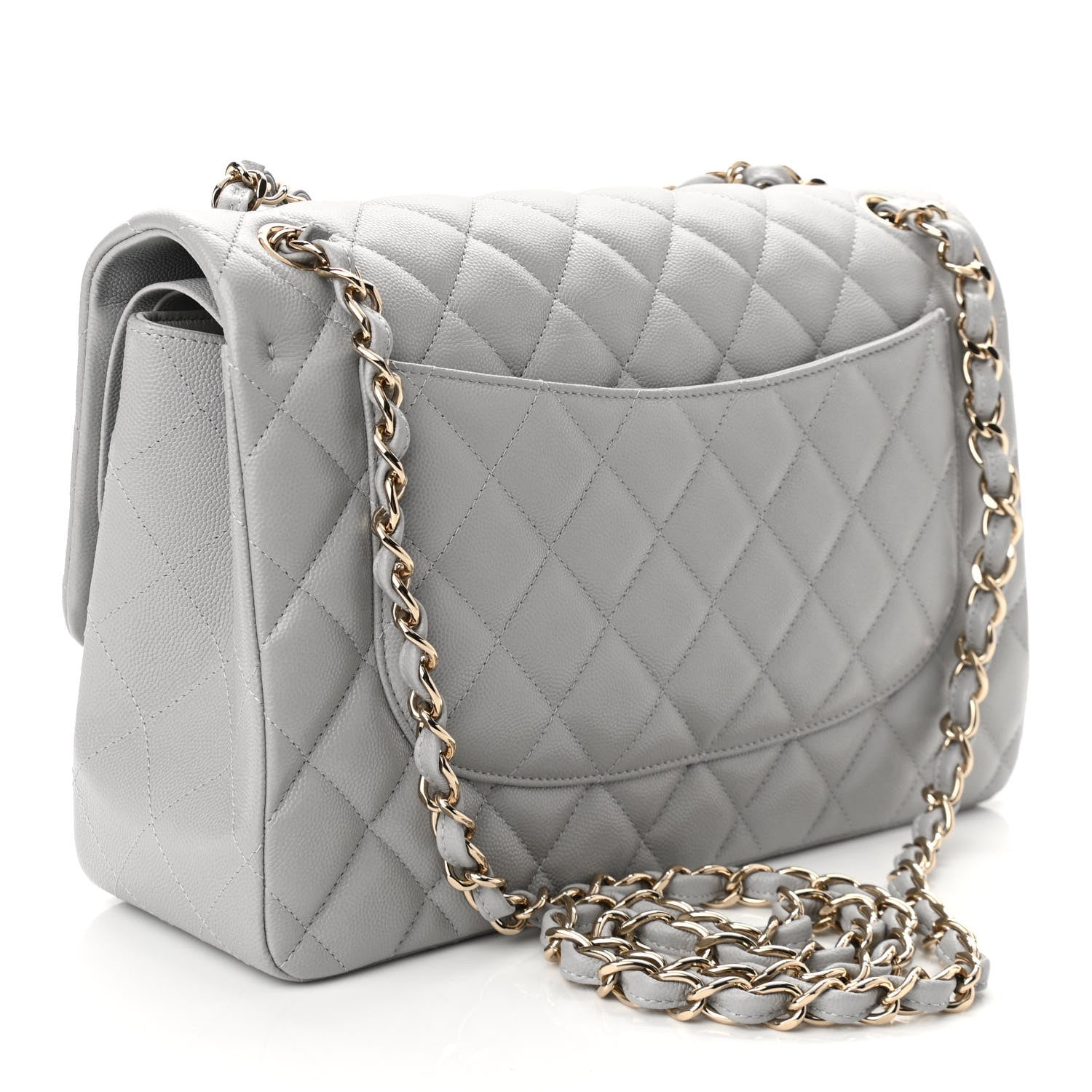 Chanel CLASSIC QUILTED CAVIAR JUMBO DOUBLE FLAP Shoulder Bag