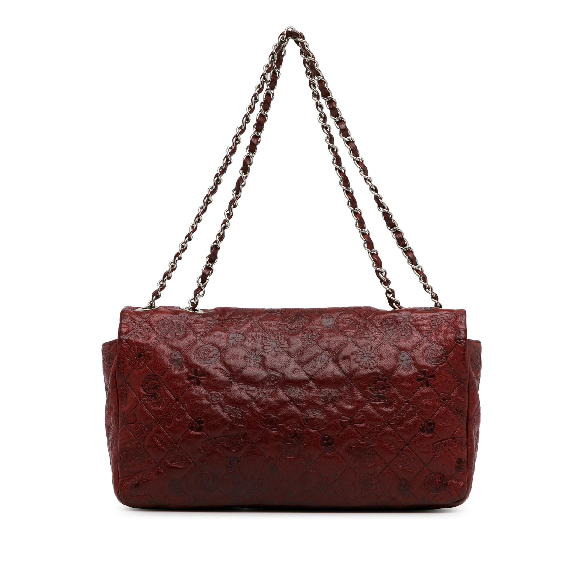 Chanel Jumbo Embossed Calfskin Lucky Symbols Flap Handbag
