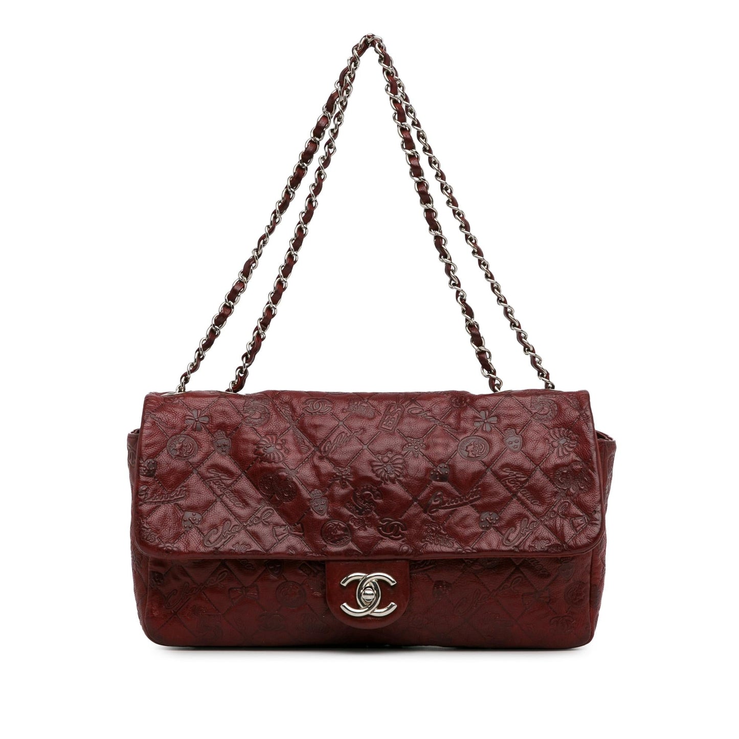 Chanel Jumbo Embossed Calfskin Lucky Symbols Flap Handbag