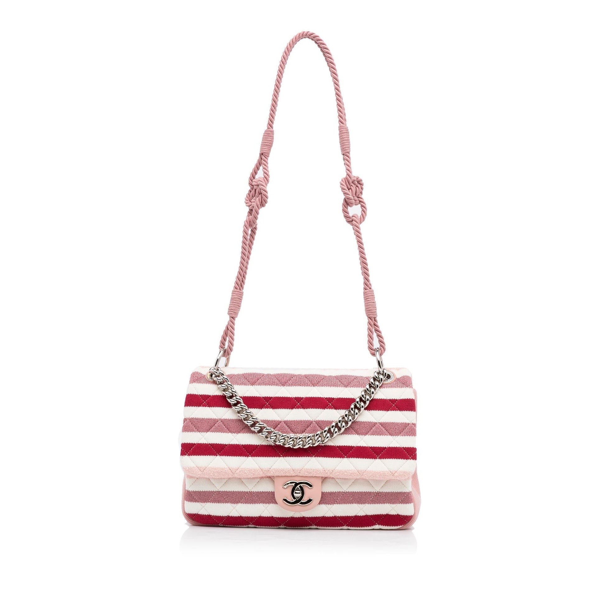 Chanel Jumbo Jersey Felt Rope Flap SHG-KKPZgg Handbag