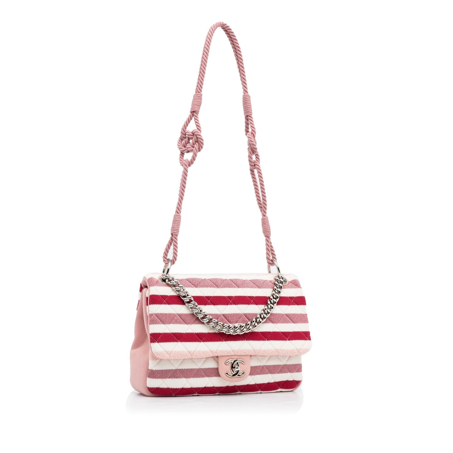 Chanel Jumbo Jersey Felt Rope Flap SHG-KKPZgg Handbag