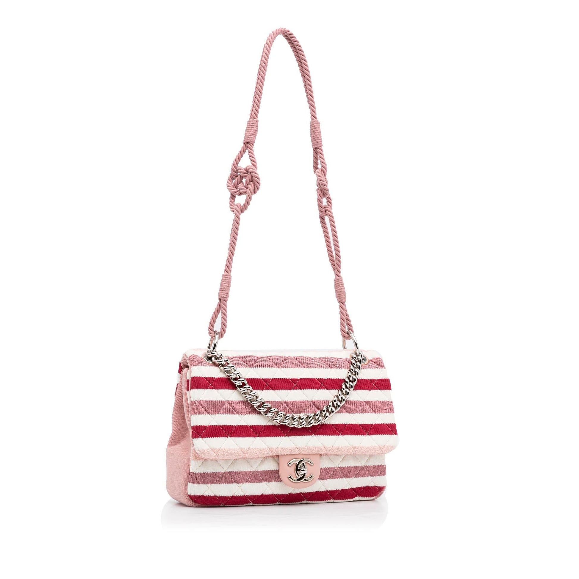 Chanel Jumbo Jersey Felt Rope Flap SHG-KKPZgg Handbag