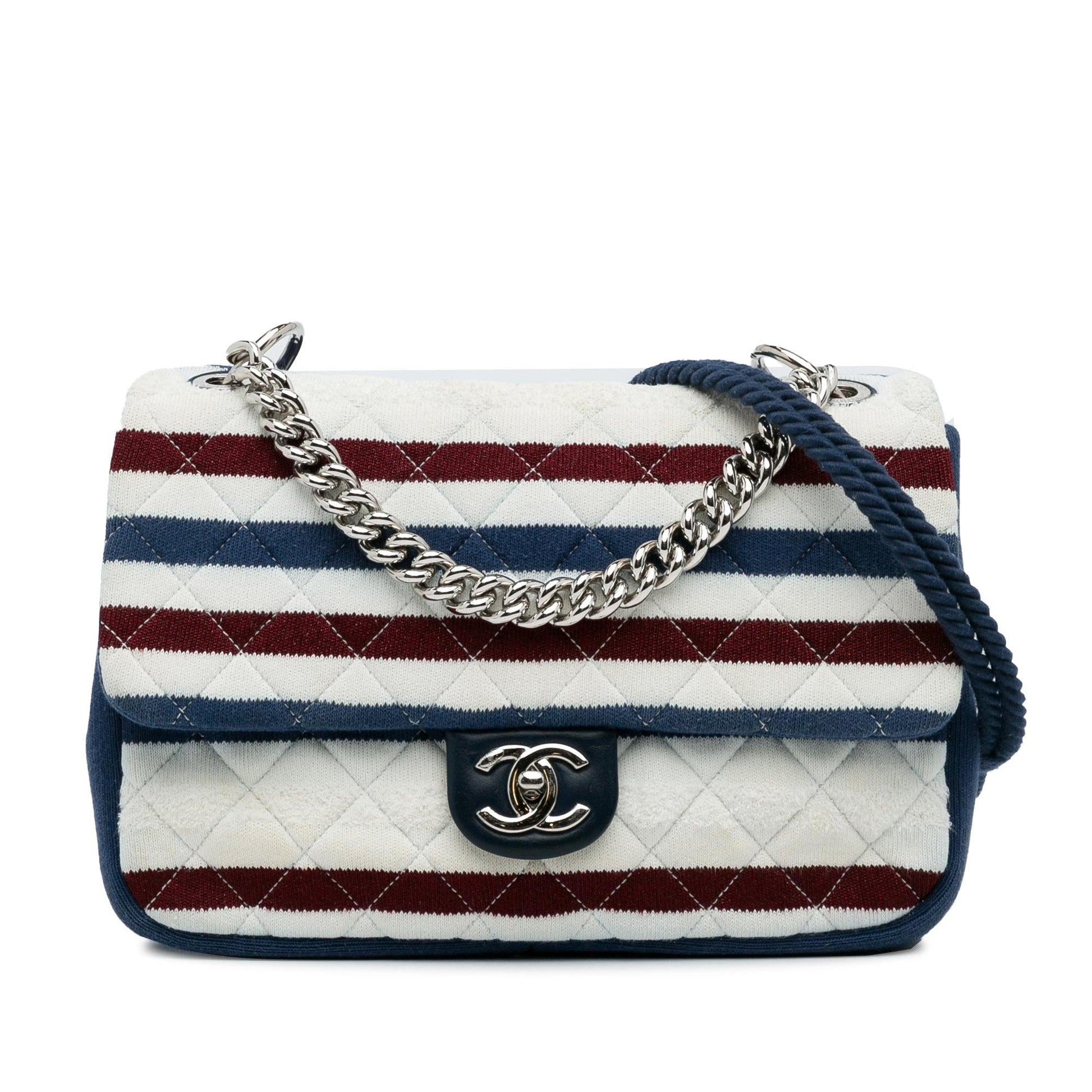 Chanel Jumbo Jersey Rope Flap SHG-ixkP1F Shoulder Bag