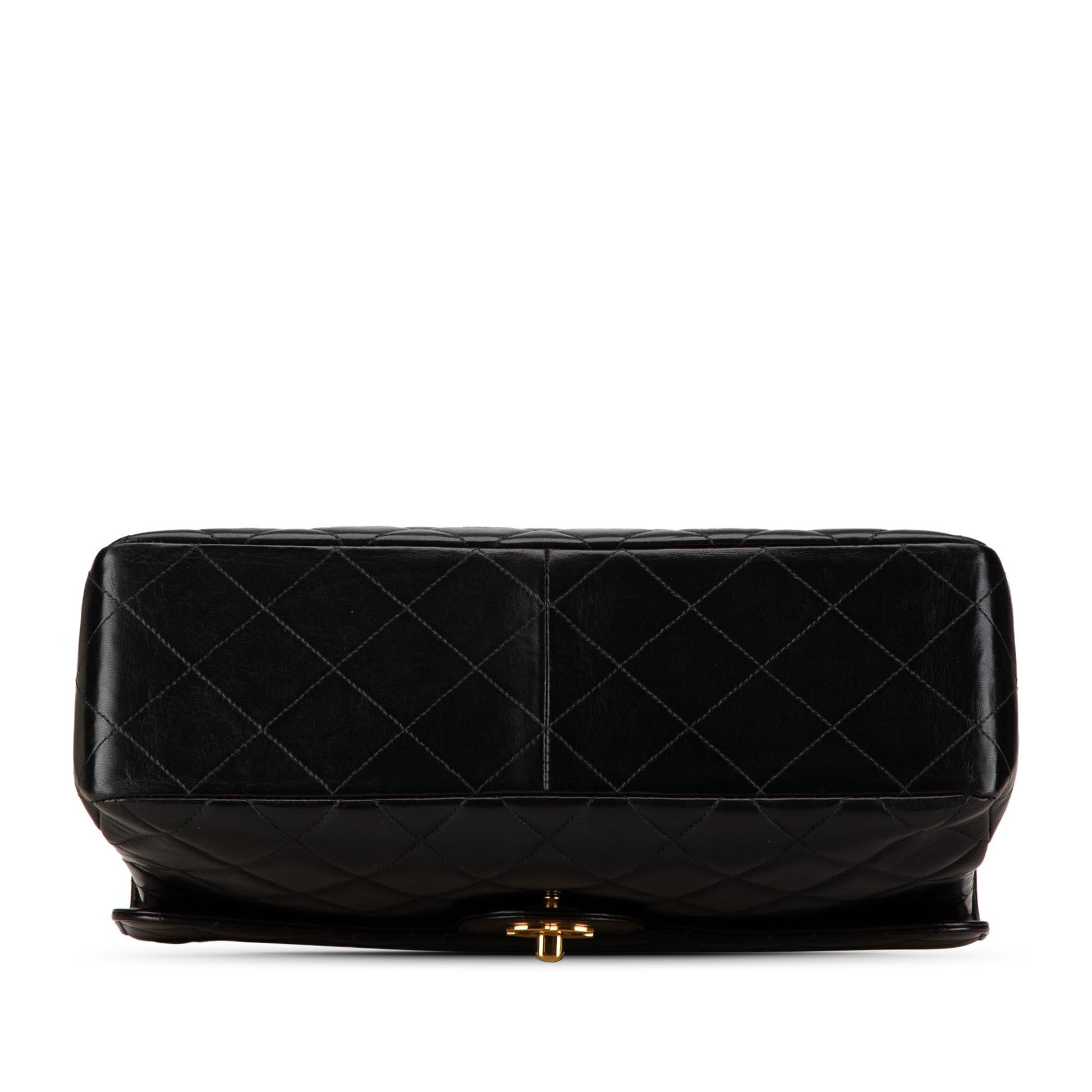 Chanel Jumbo Lambskin Double Sided Flap Handbag