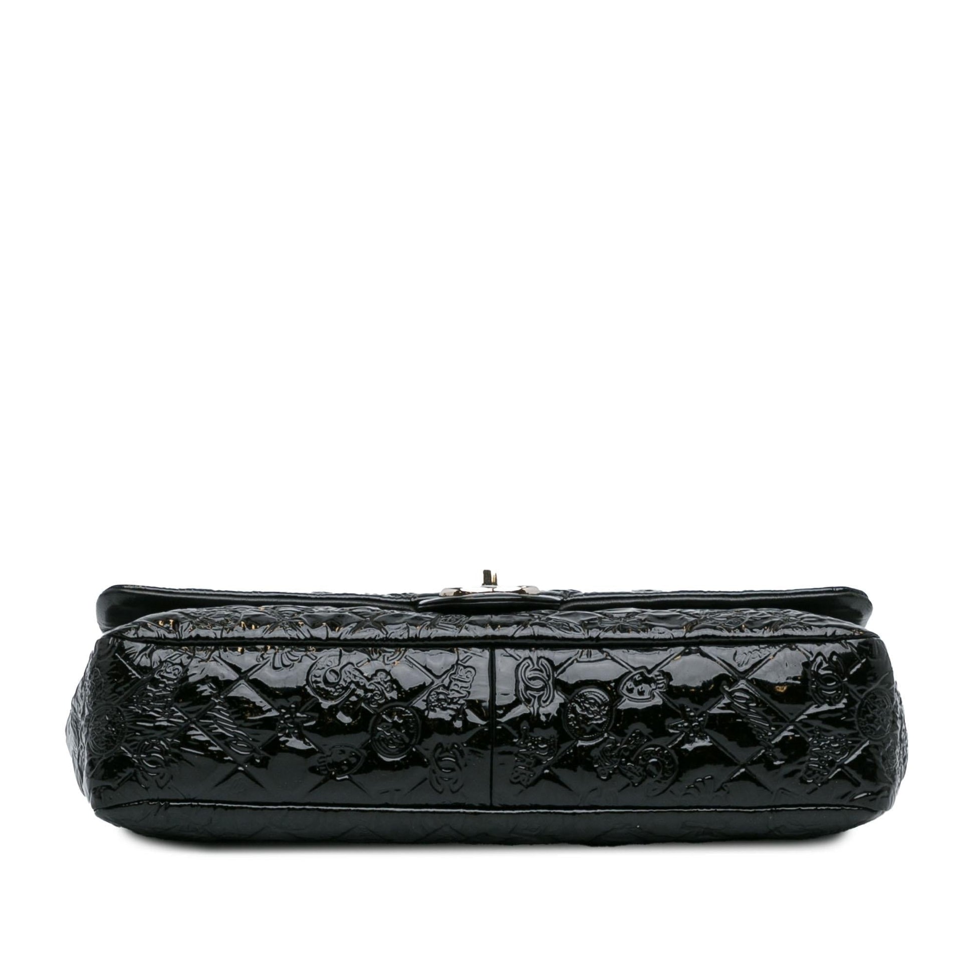 Chanel Jumbo Patent Lucky Symbols Flap (SHG-IatIl6)