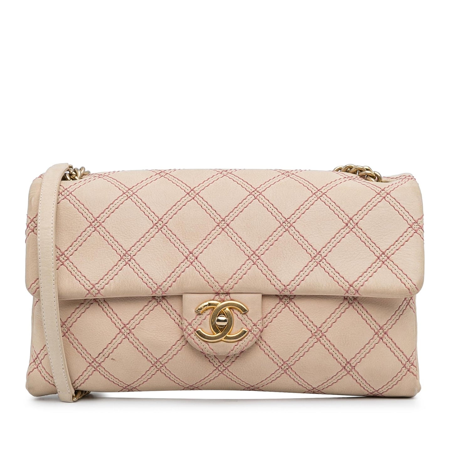Chanel Jumbo Quilted Calfskin Triple Stitched Flap Handbag