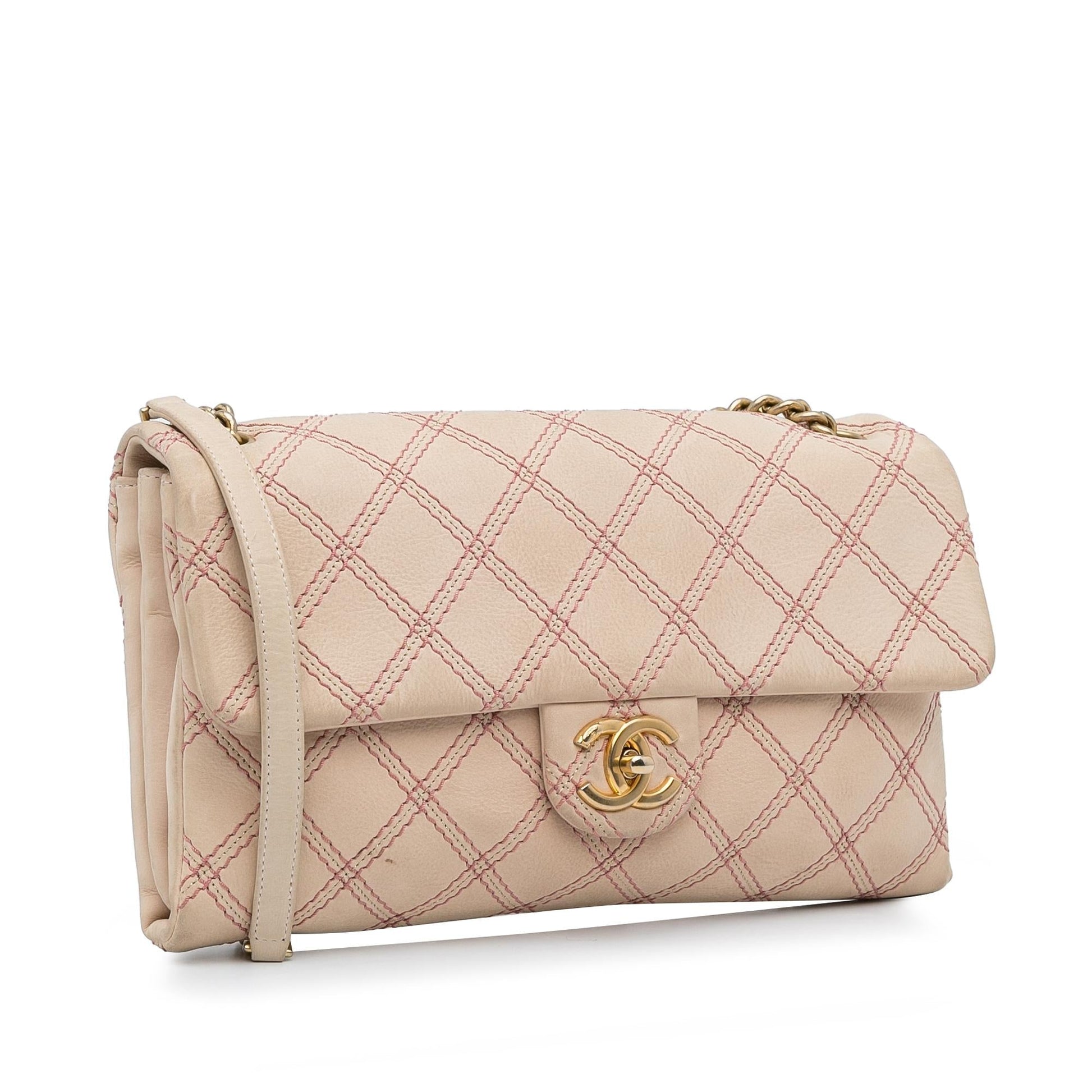 Chanel Jumbo Quilted Calfskin Triple Stitched Flap Handbag