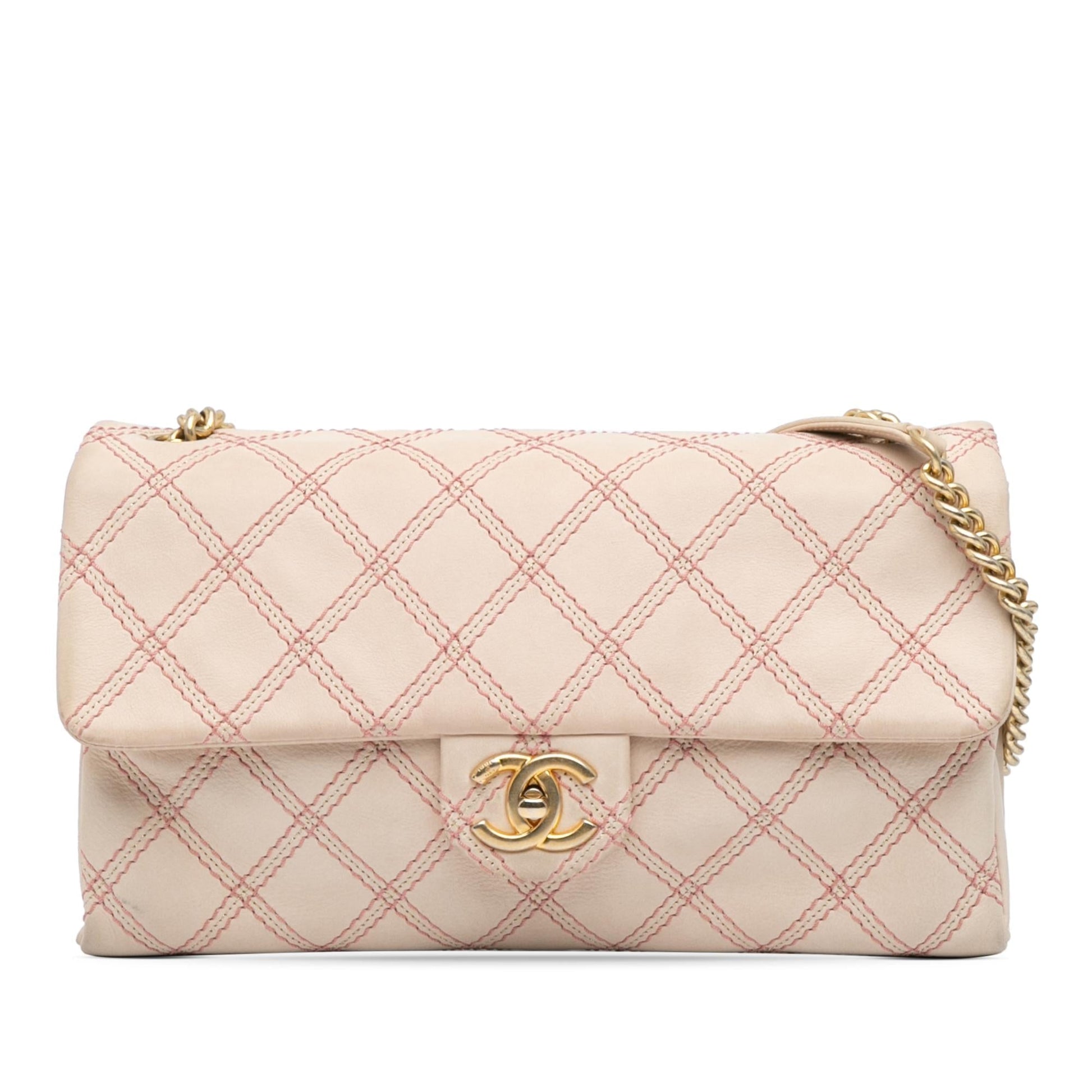 Chanel Jumbo Quilted Calfskin Triple Stitched Flap Handbag