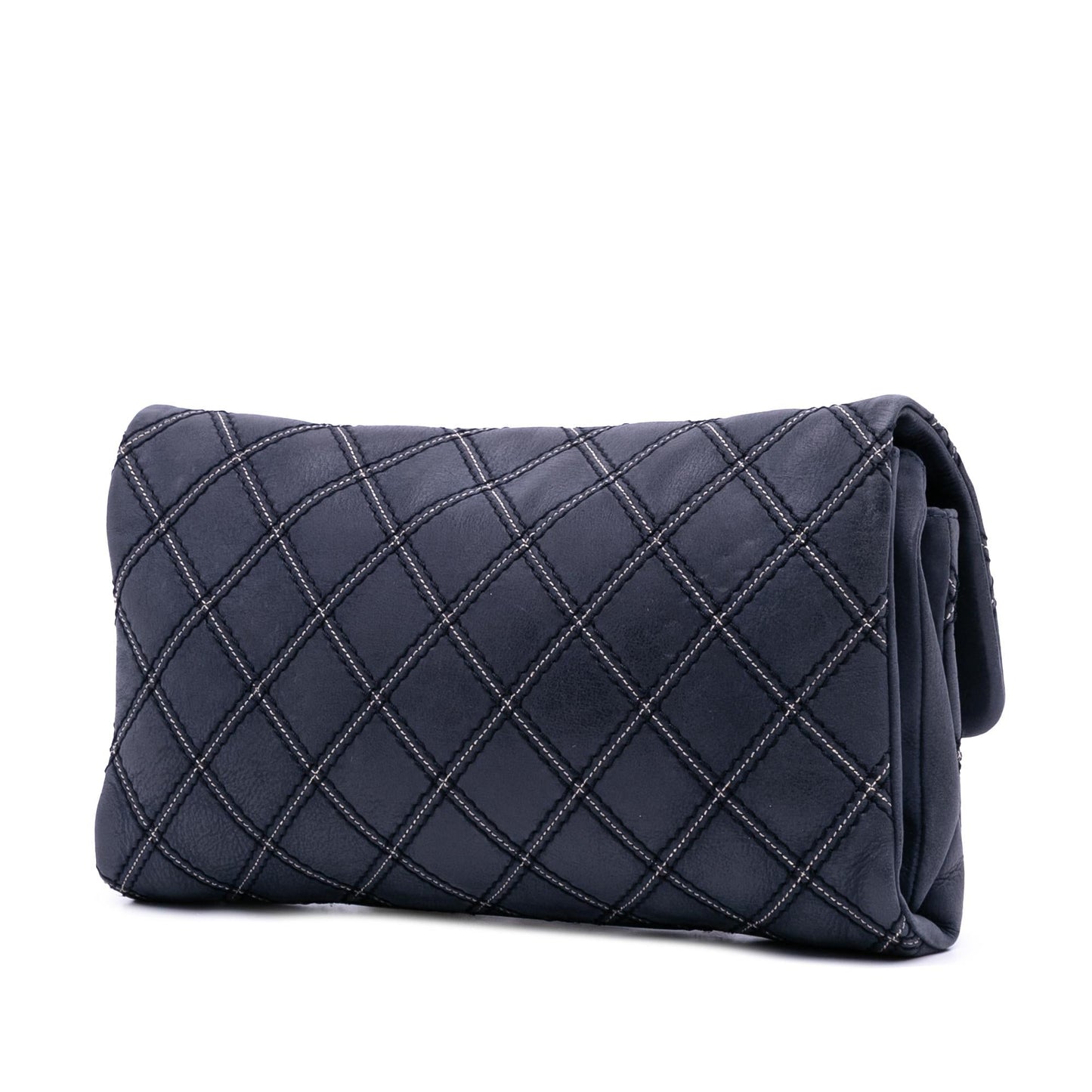 Chanel Jumbo Quilted Calfskin Triple Stitched Flap Handbag Flap 2