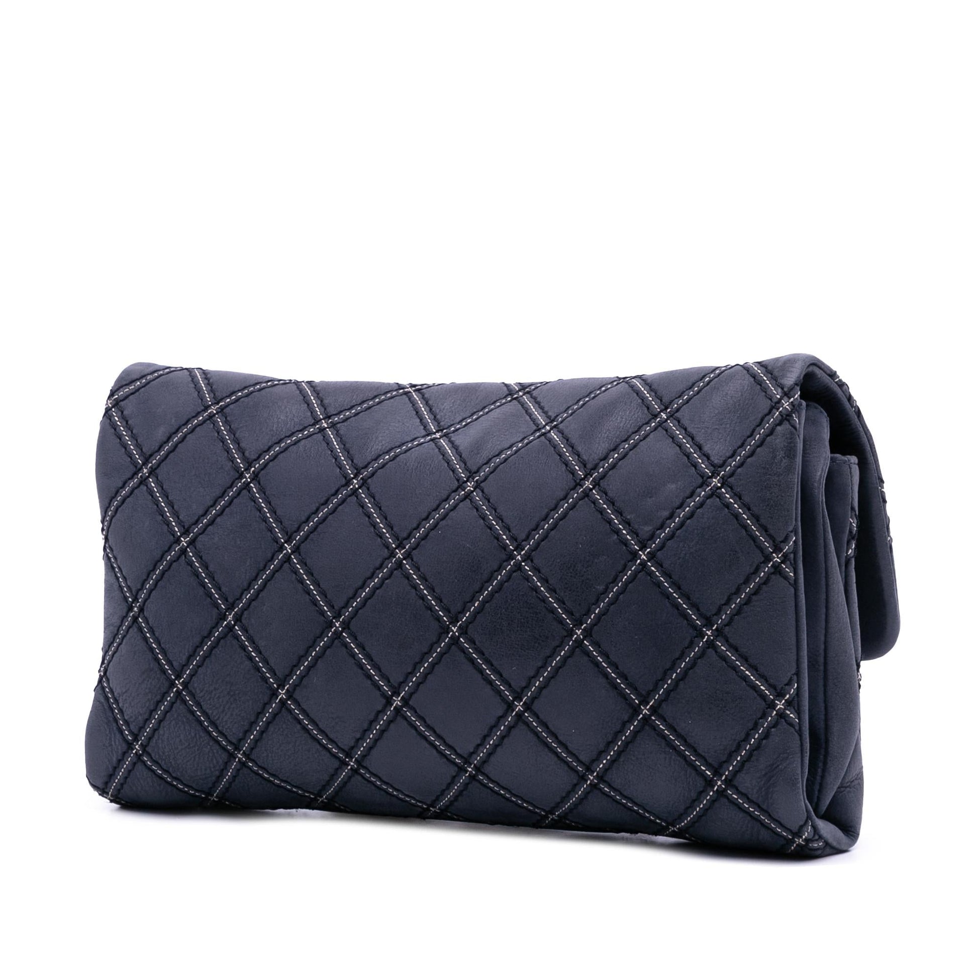 Chanel Jumbo Quilted Calfskin Triple Stitched Flap Handbag Flap 2