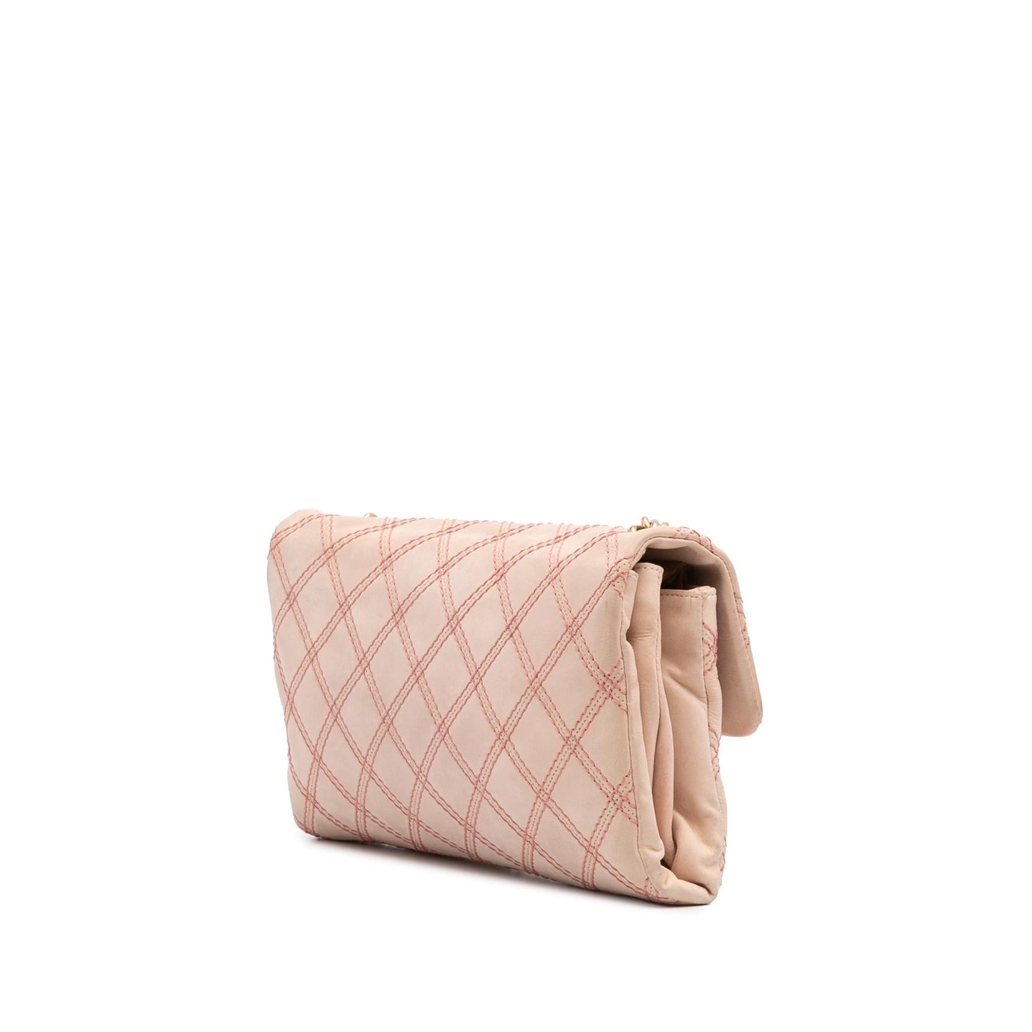 Chanel Jumbo Quilted Calfskin Triple Stitched Flap Handbag Flap 3