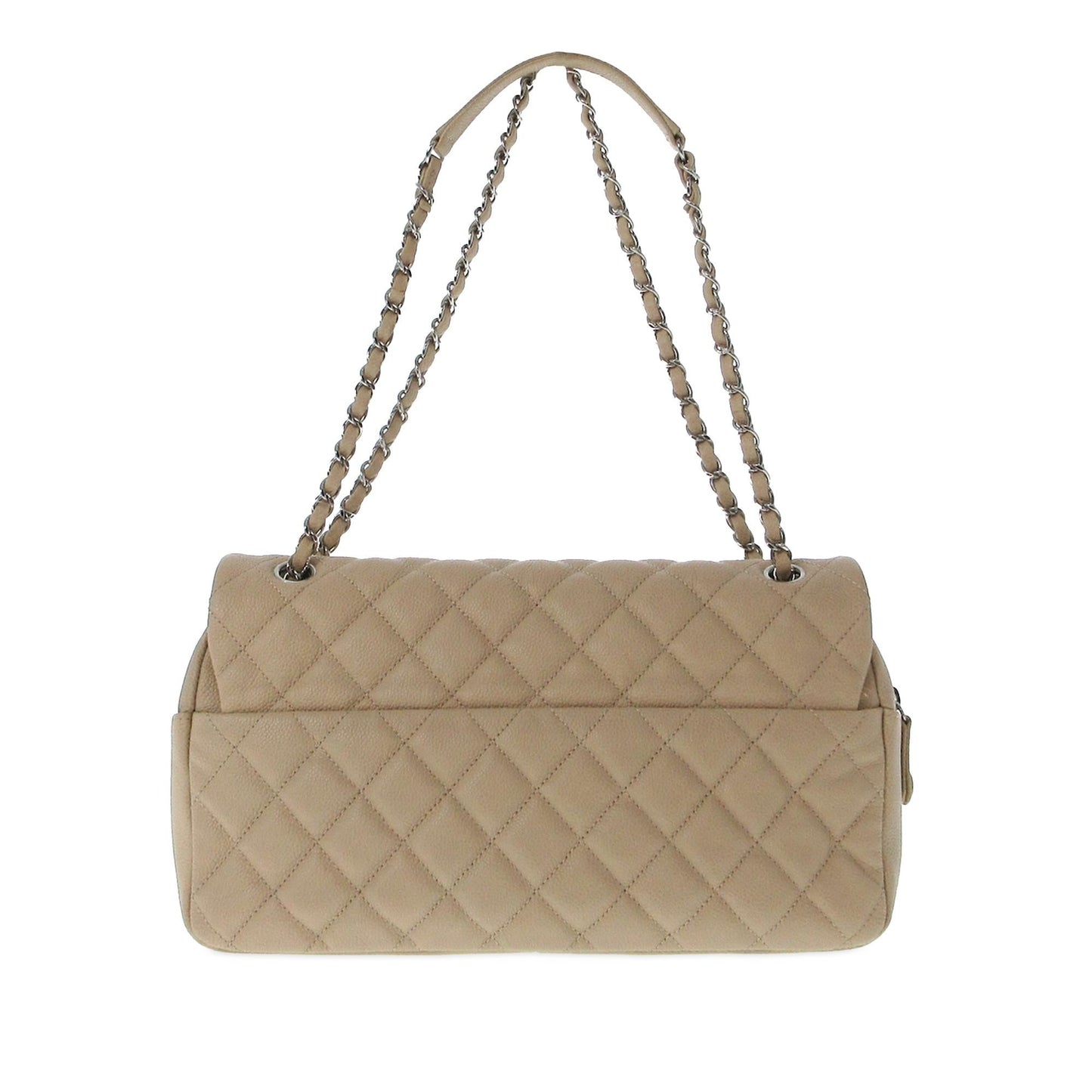 Chanel Jumbo Quilted Caviar Easy Flap SHG-dKuOT7 Shoulder Bag