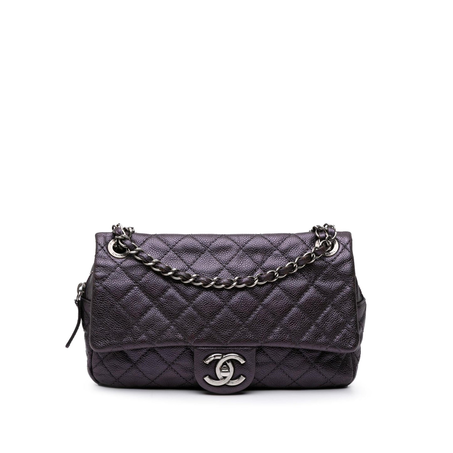 Chanel Jumbo Quilted Caviar Easy Flap Handbag Easy Flap