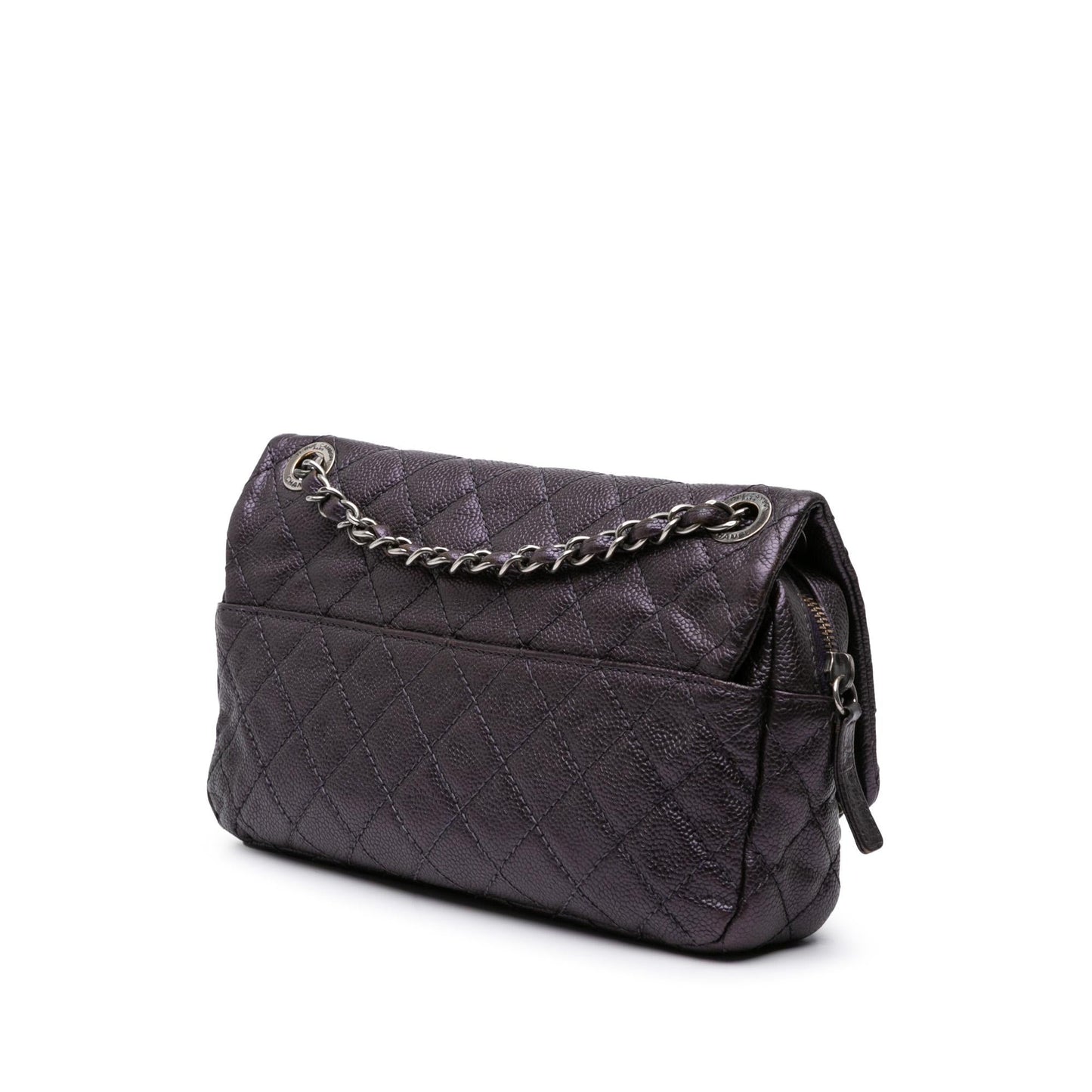 Chanel Jumbo Quilted Caviar Easy Flap Handbag Easy Flap