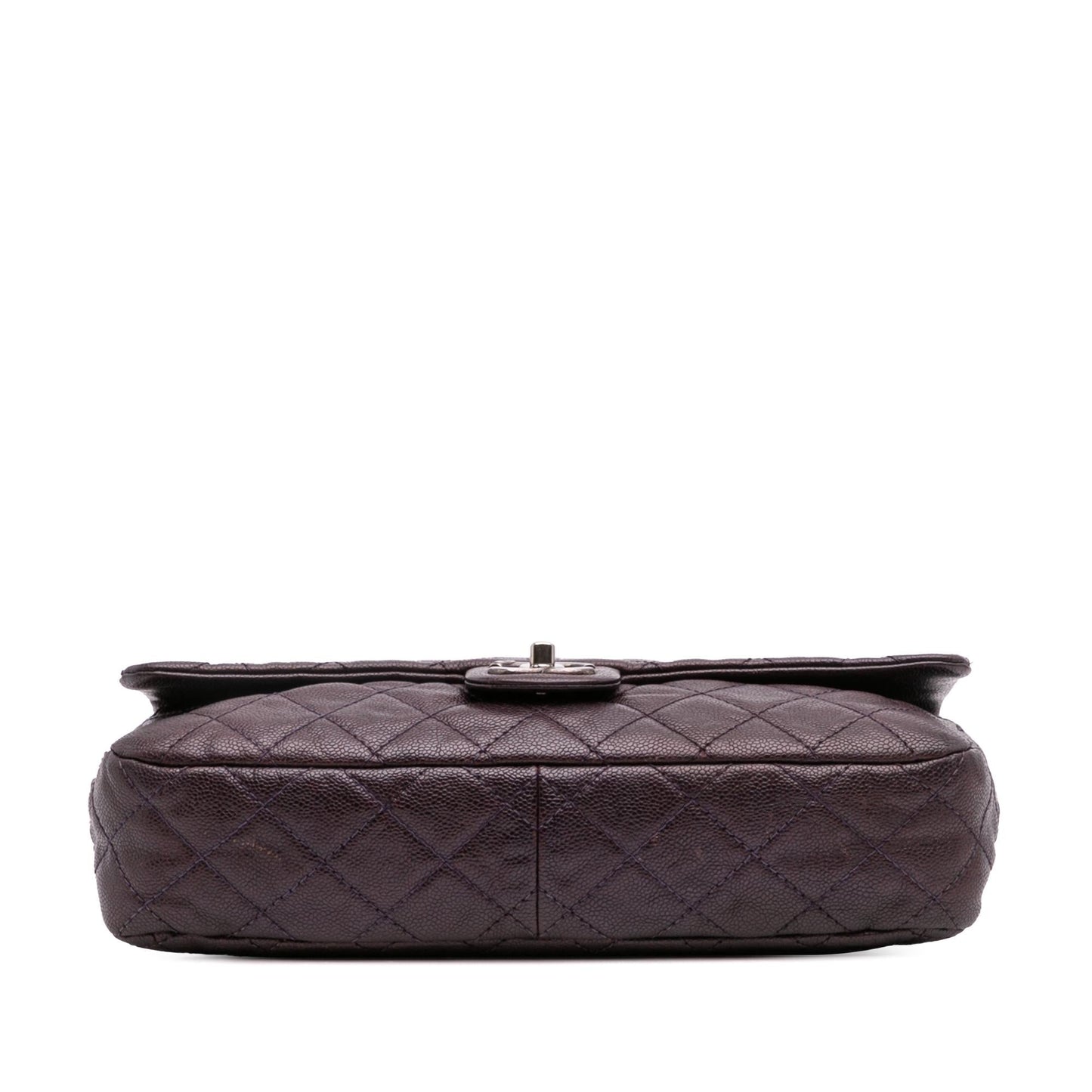 Chanel Jumbo Quilted Iridescent Caviar Easy Flap Handbag Flap 3