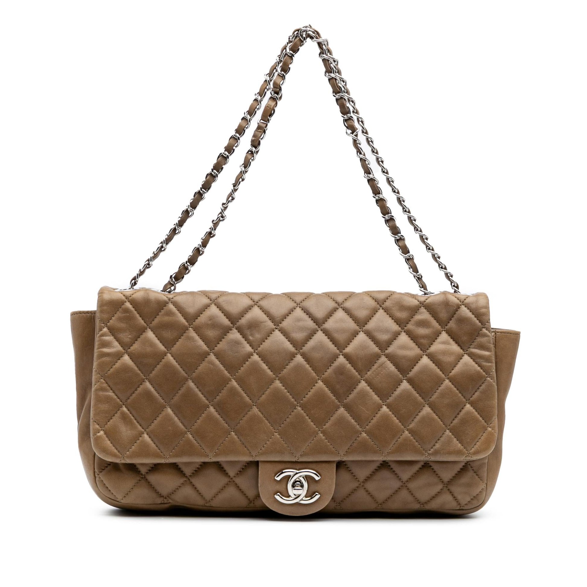 Chanel Jumbo Quilted Lambskin Coco Rain Flap Handbag Flap 1