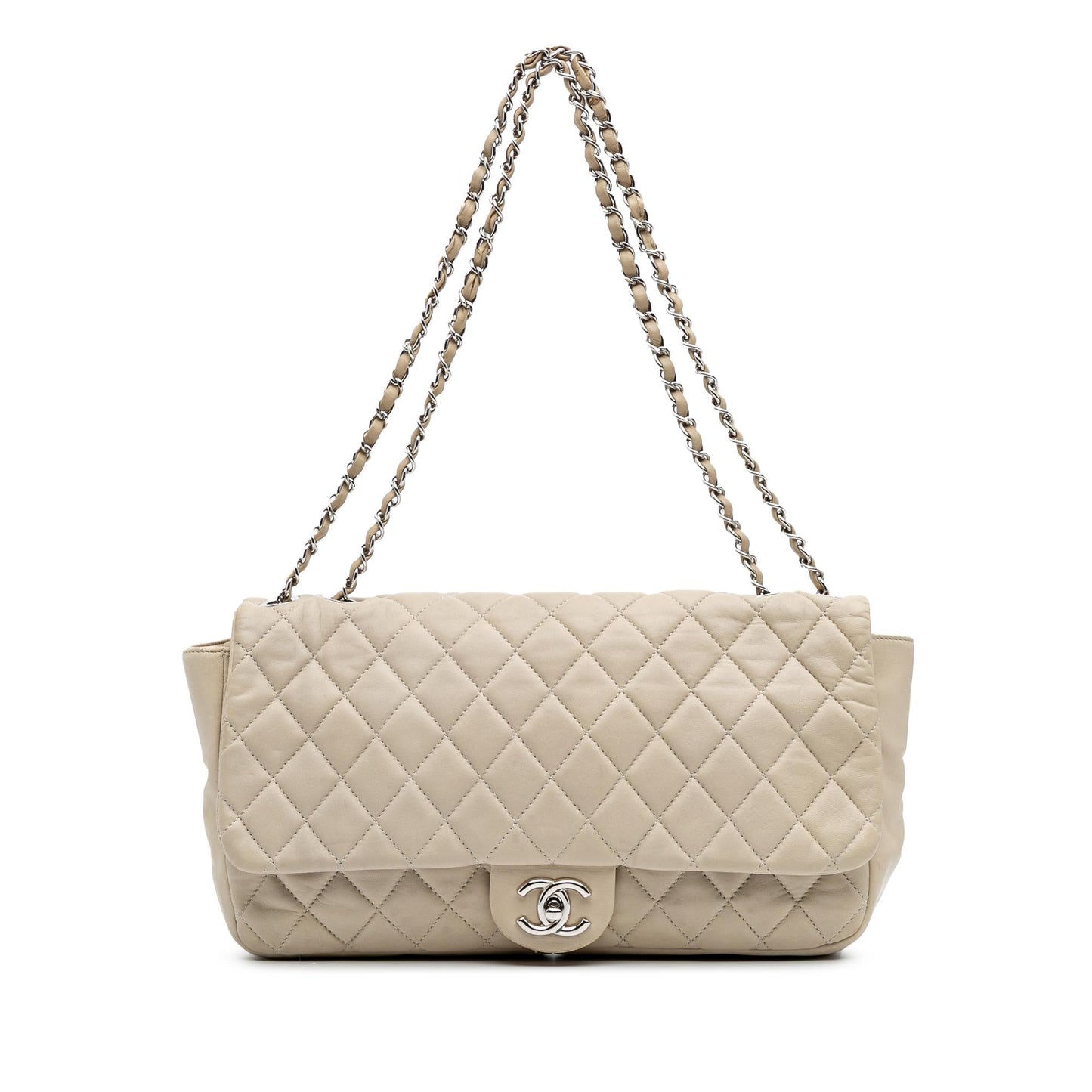 Chanel Jumbo Quilted Lambskin Coco Rain Flap Handbag Flap 2