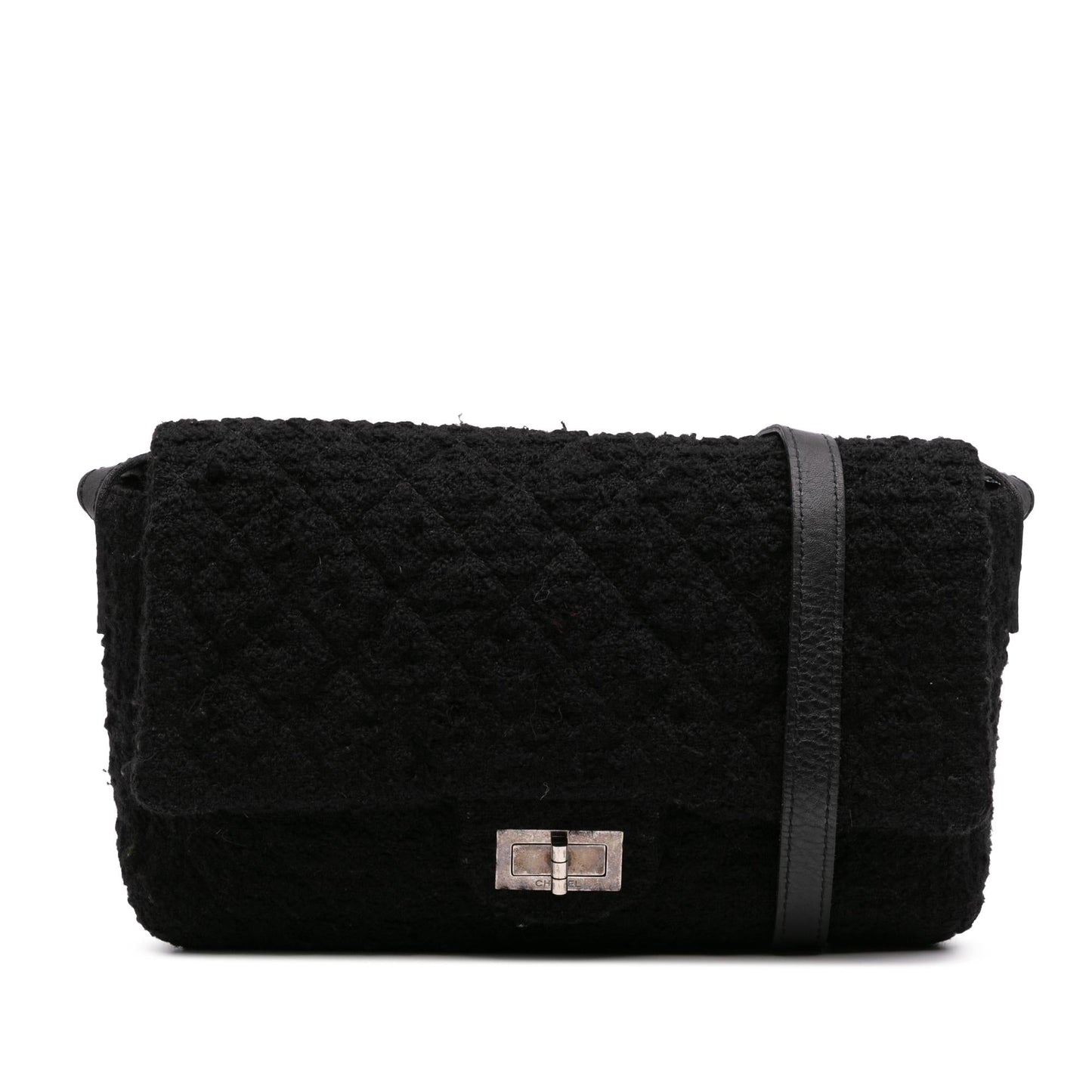 Chanel Jumbo Reissue 2.55 Quilted Tweed Easy Messenger Bag