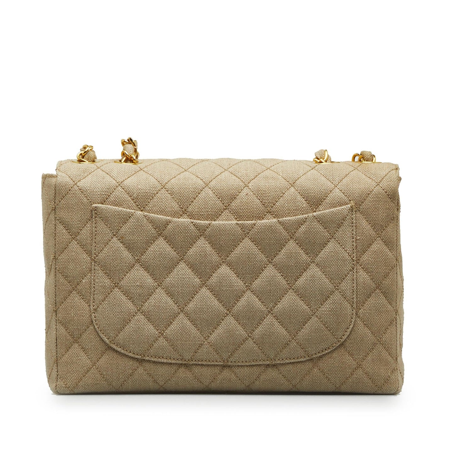 Chanel Jumbo XL Classic Cotton Single Flap Handbag
