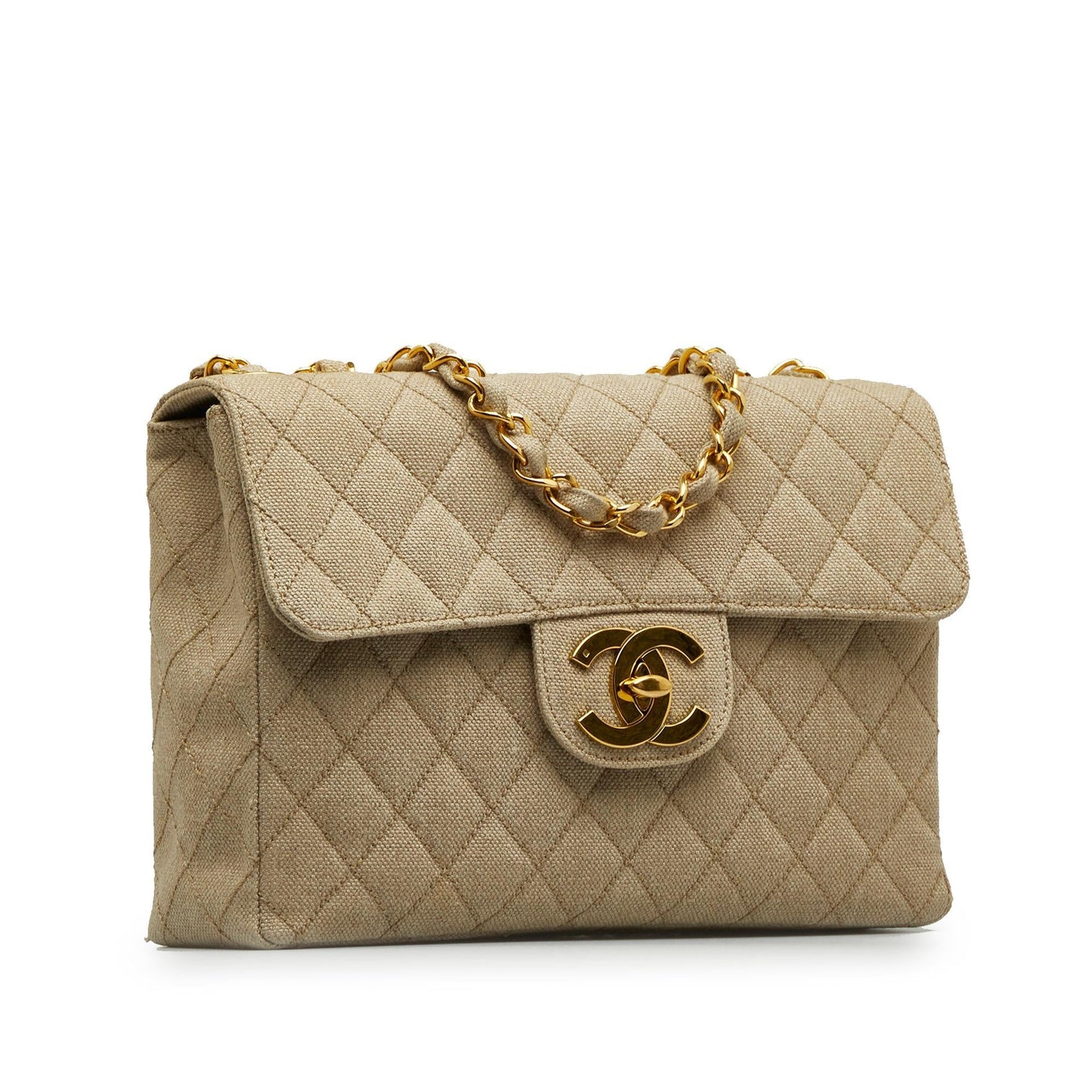 Chanel Jumbo XL Classic Cotton Single Flap Handbag