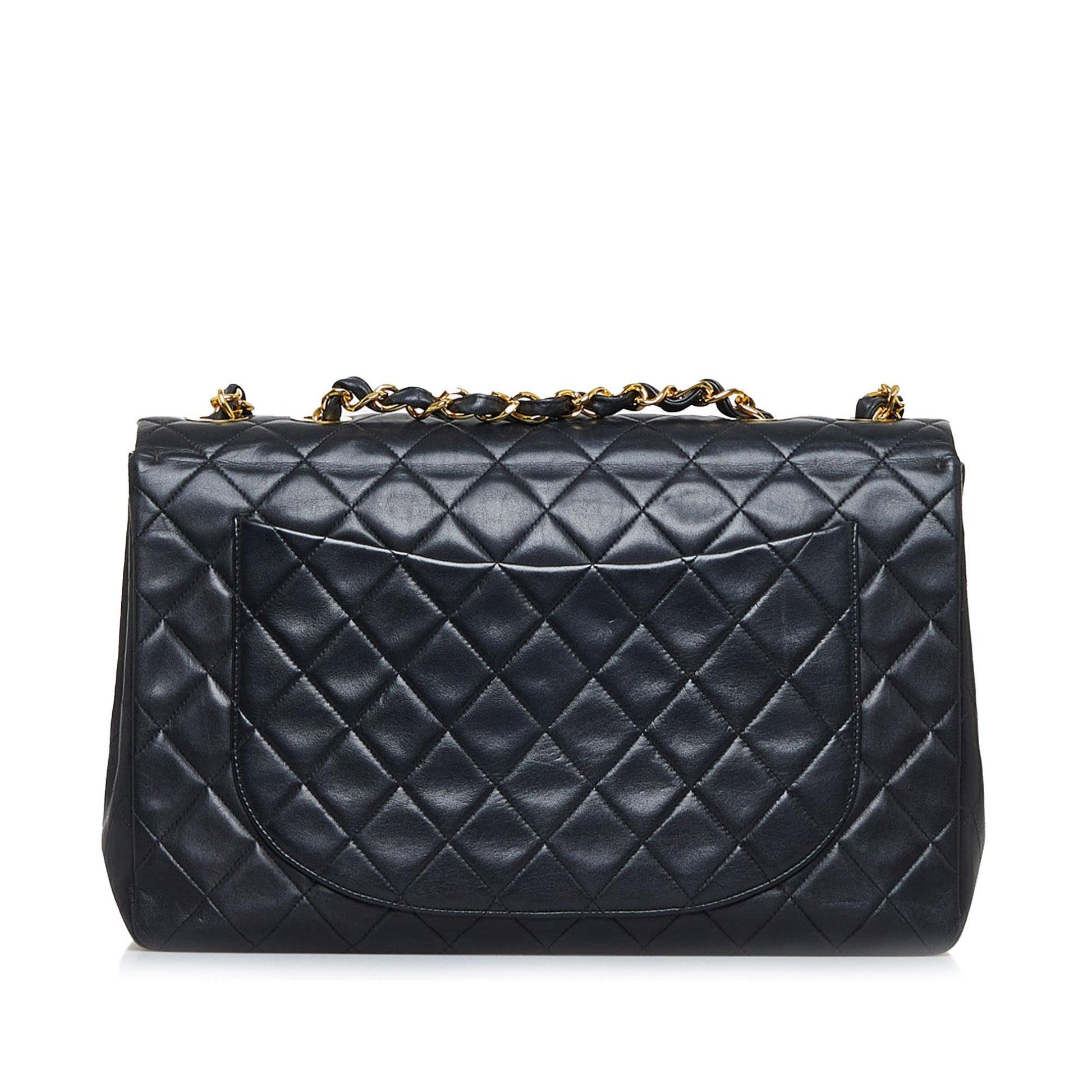 Chanel Jumbo Xl Classic Lambskin Maxi Single Flap (shg H0FUVY) Handbag