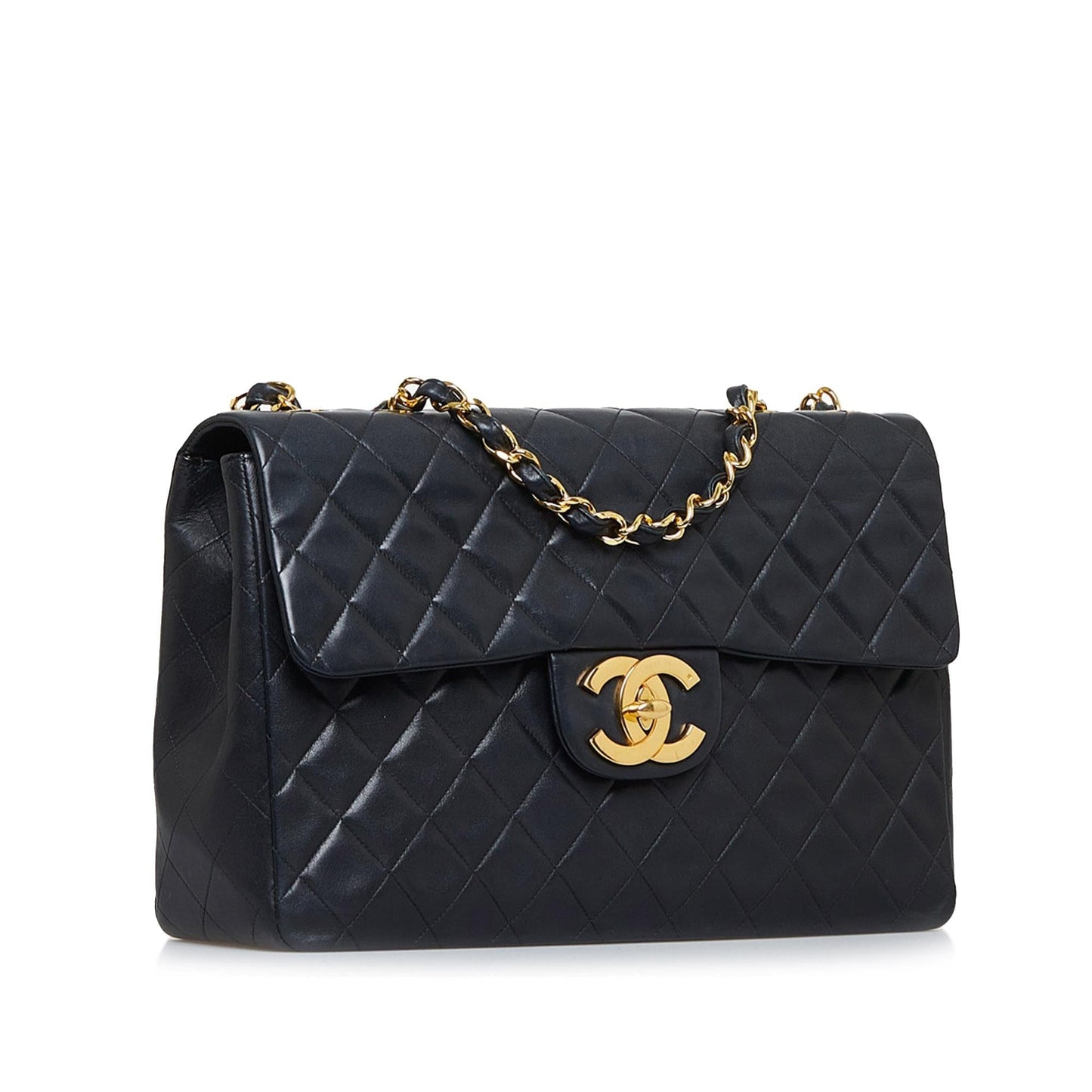 Chanel Jumbo Xl Classic Lambskin Maxi Single Flap (shg H0FUVY) Handbag