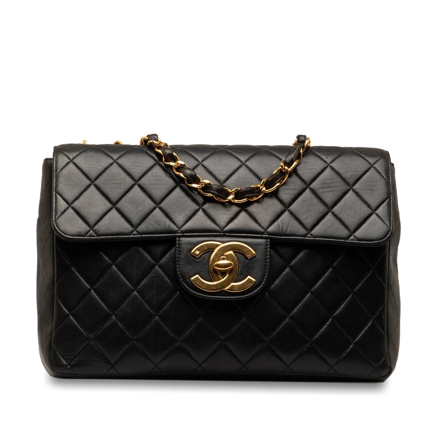 Chanel Jumbo Xl Classic Lambskin Single Flap (Shg-Cqy9Eg) Bag