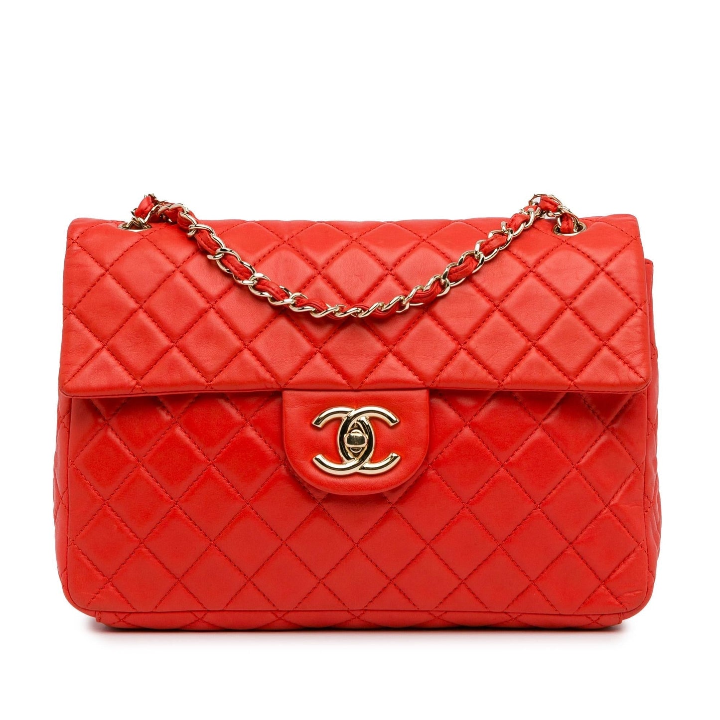 Chanel Jumbo Xl Classic Lambskin Single Flap (Shg-Vp2Npo) Bag