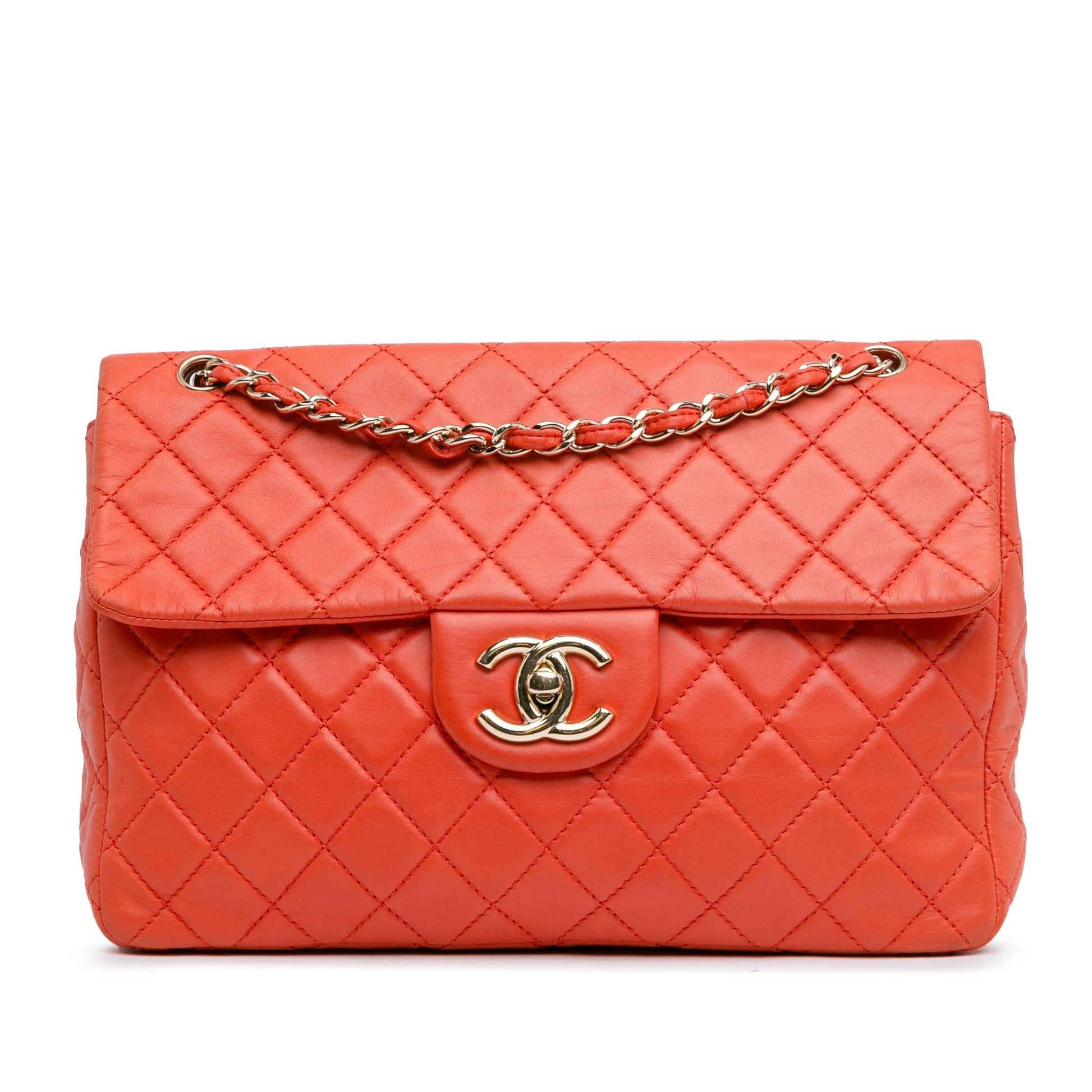 Chanel Jumbo XL Classic Lambskin Single Flap Handbag Shg O9Kjdu