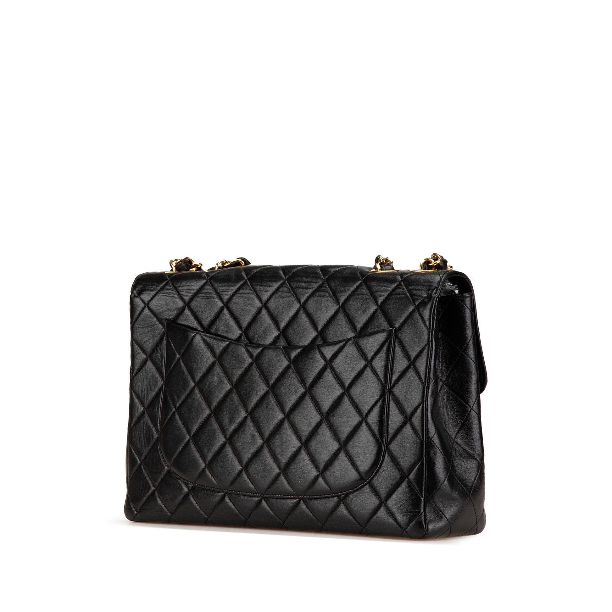 Chanel Jumbo XL Classic Lambskin Single Flap Handbag