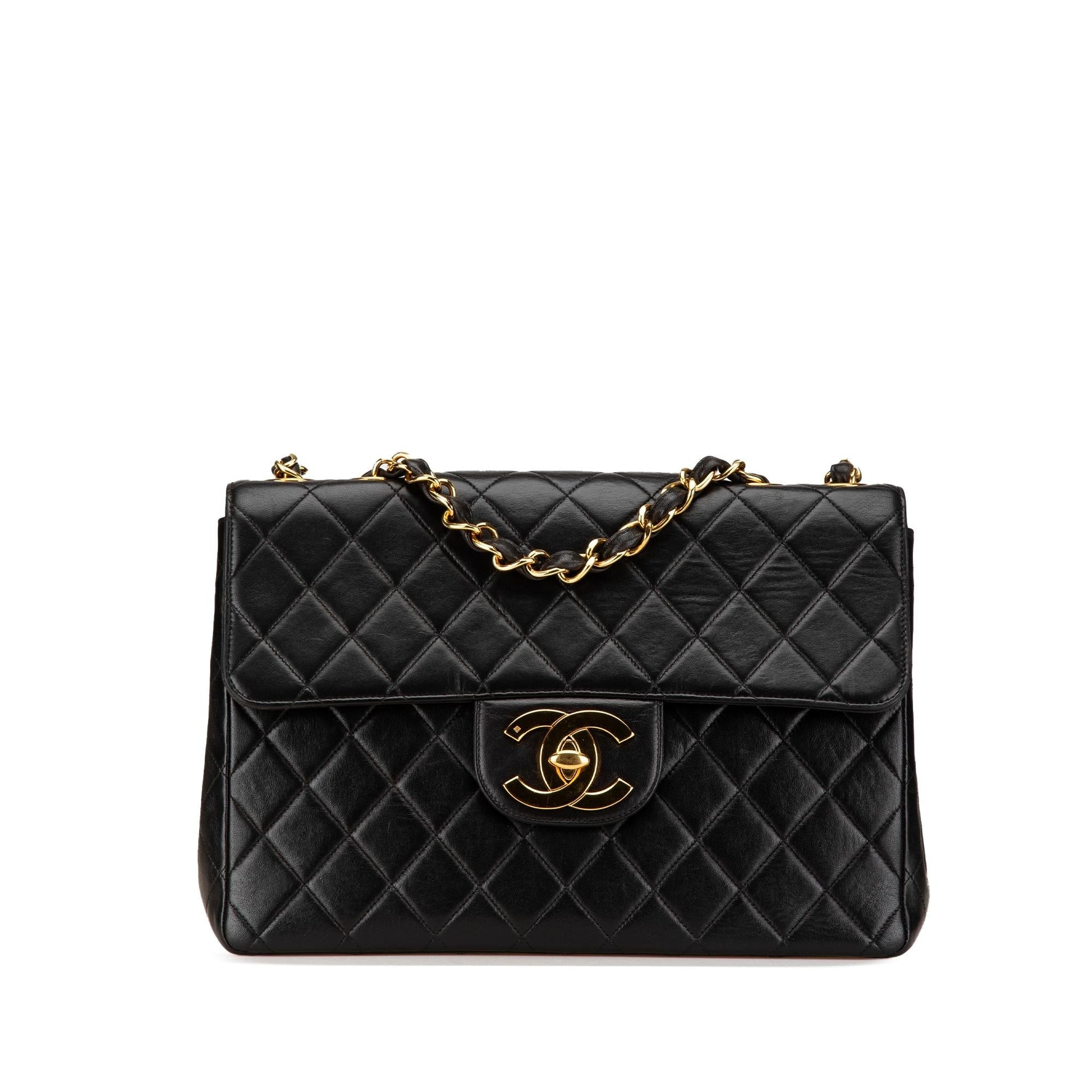 Chanel Jumbo XL Classic Lambskin Single Flap Handbag Flap 1