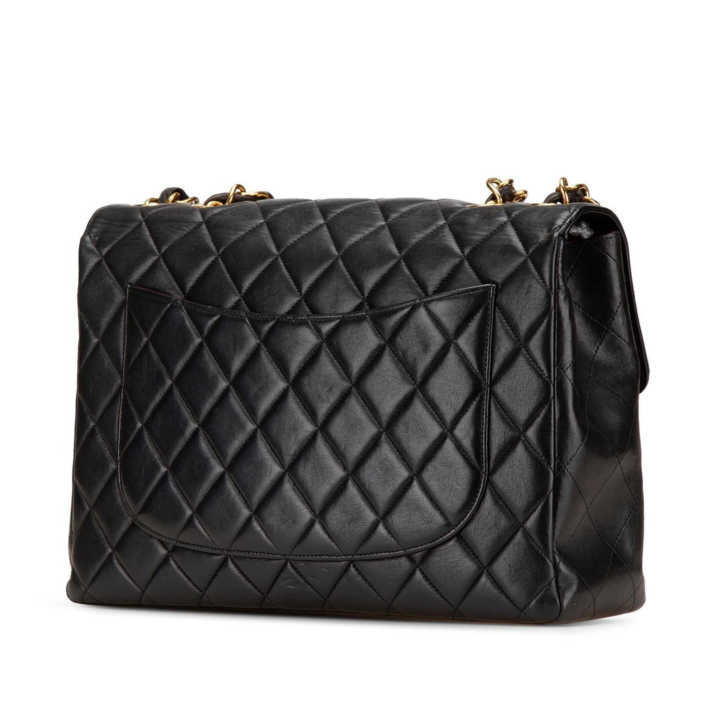 Chanel Jumbo XL Classic Lambskin Single Flap Handbag Flap 2