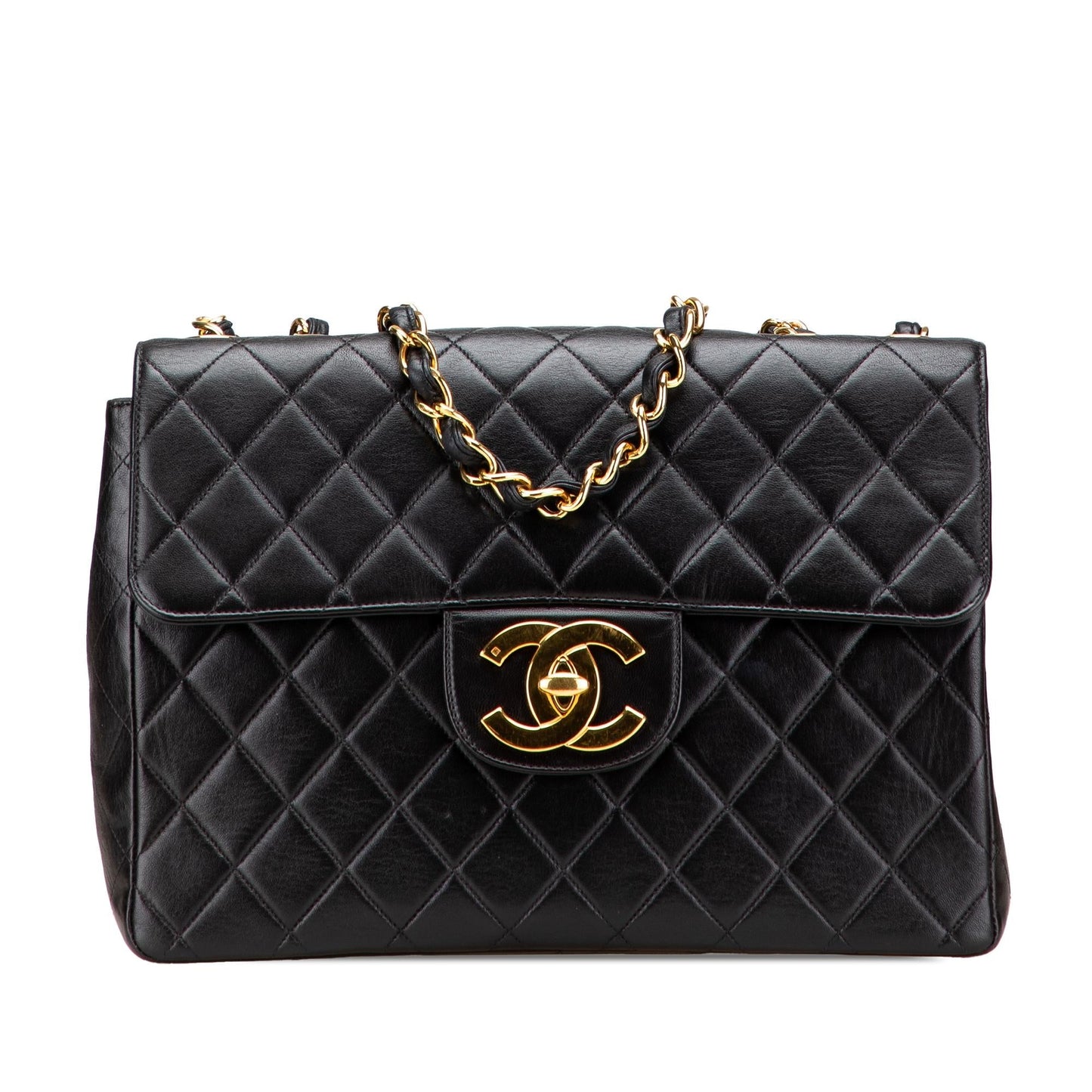 Chanel Jumbo XL Classic Lambskin Single Flap Handbag Flap 3