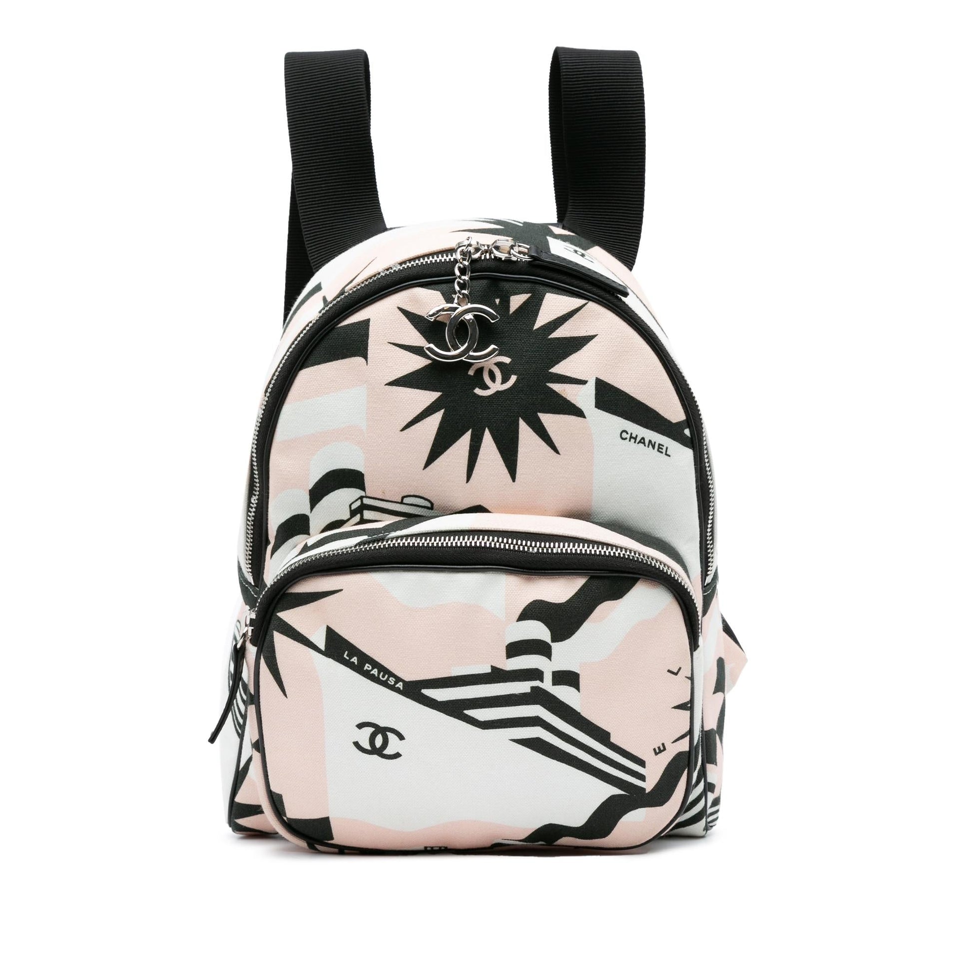 Chanel La Pausa Backpack SHG-AtjvN7 Canvas