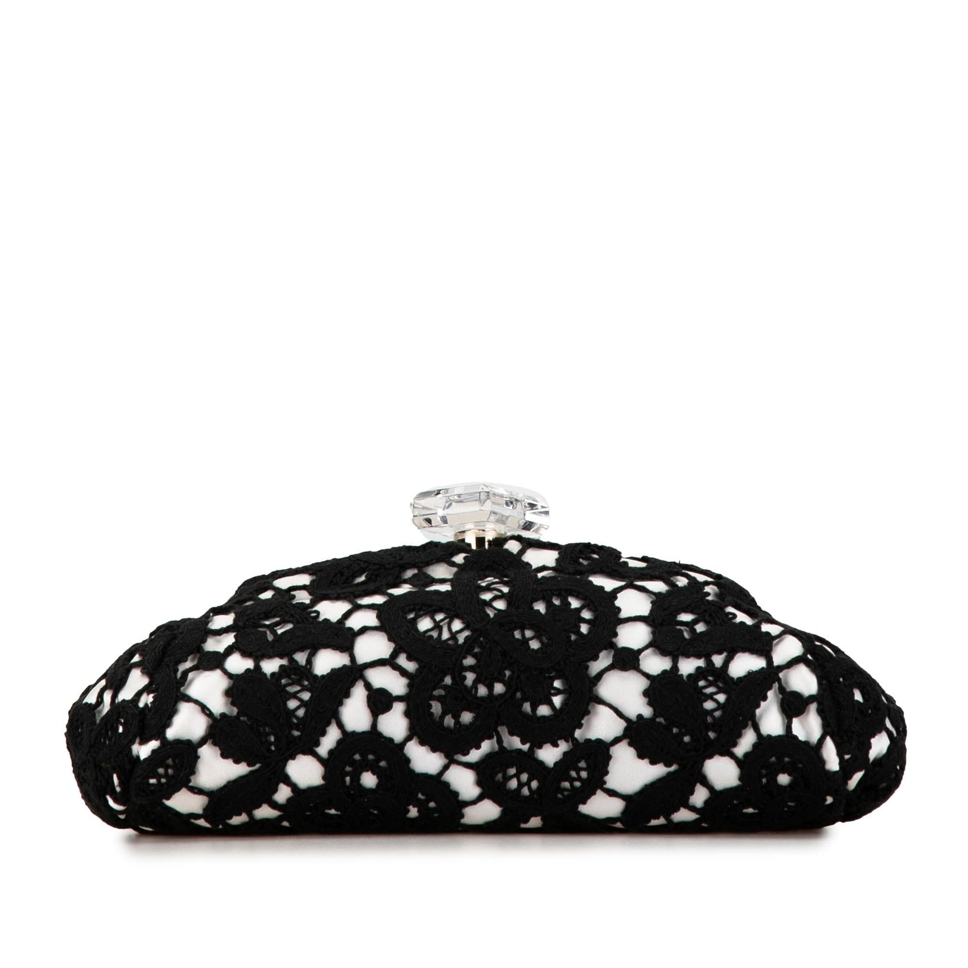 Chanel Lace Timeless Perfume Bottle Top SHG-HZO0g0 Clutch Bag