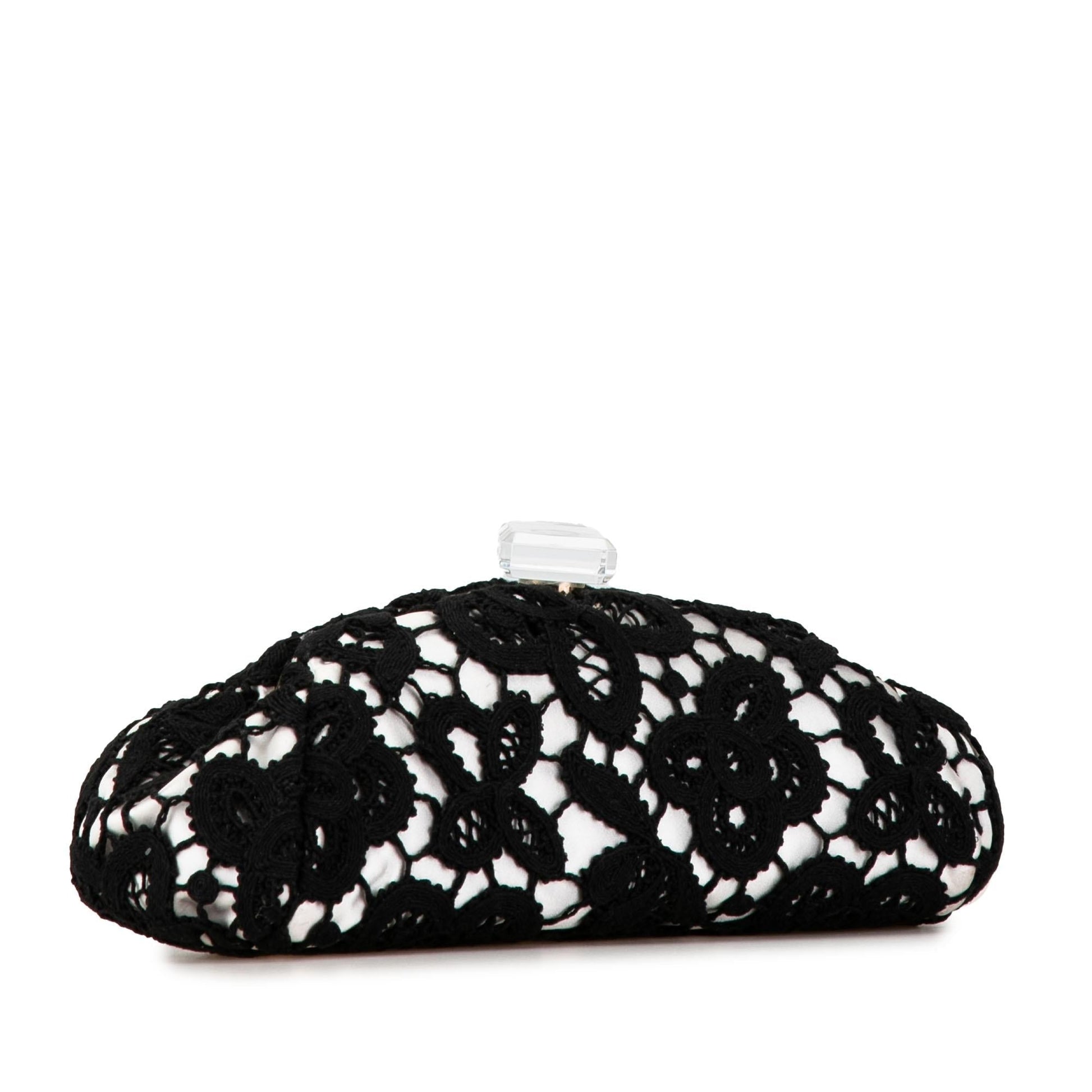 Chanel Lace Timeless Perfume Bottle Top SHG-HZO0g0 Clutch Bag