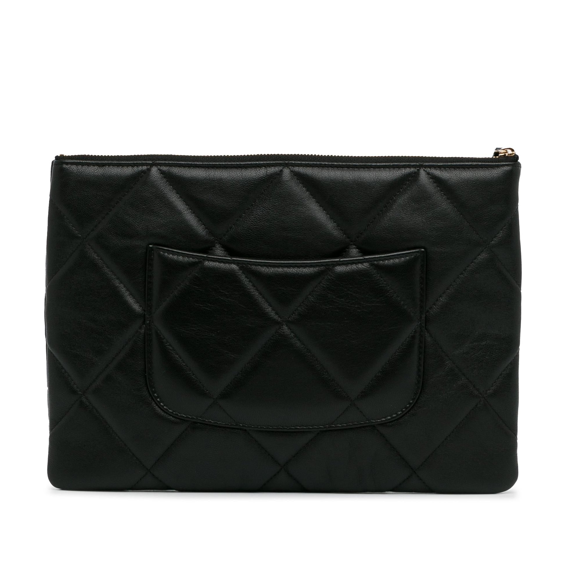 Chanel Lambskin 19 SHG-iQPavE Clutch Bag